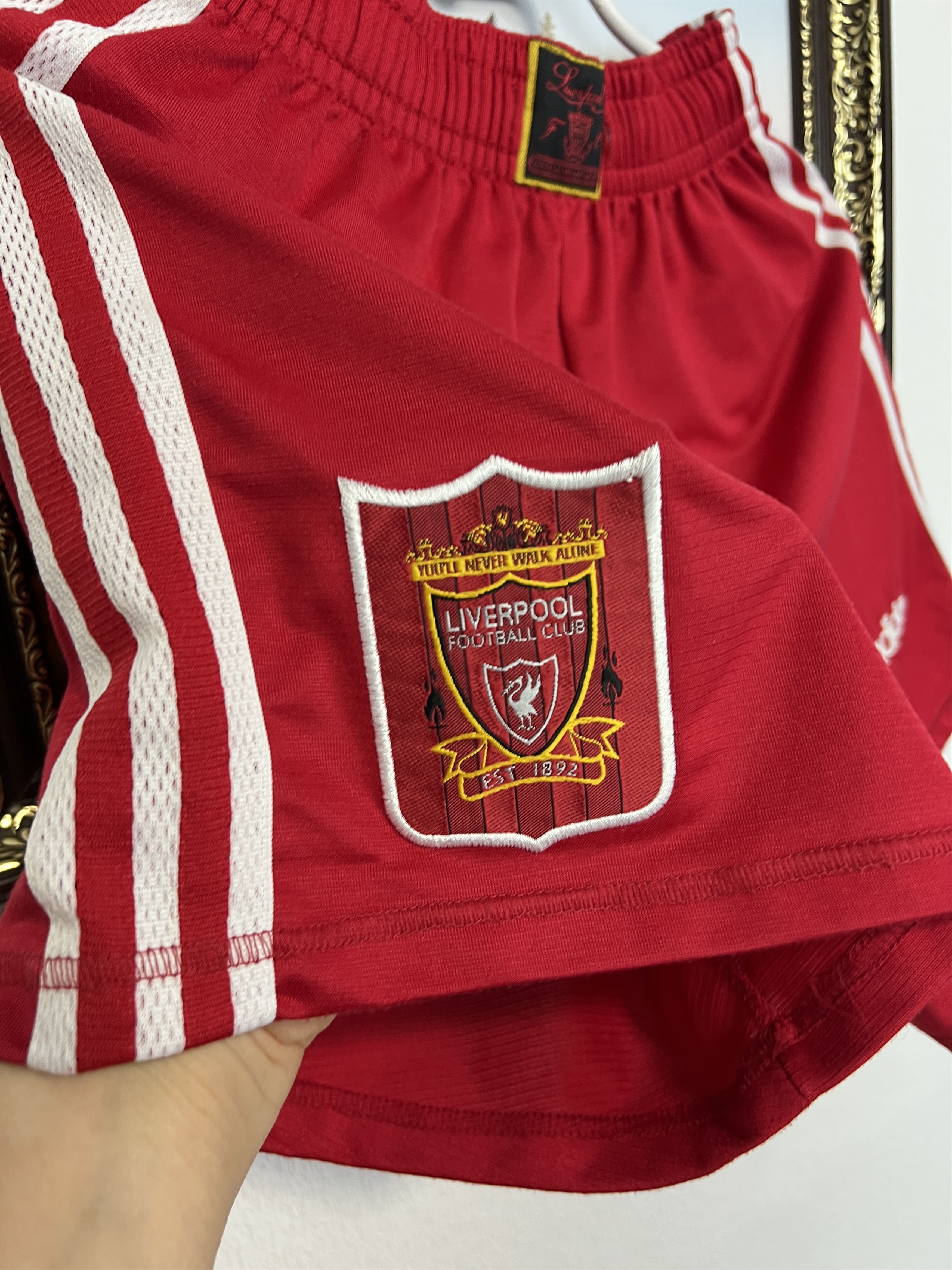Adidas Vintage 90's Adidas Liverpool Football Shorts Soccer Rare Size US 32 / EU 48 - 4 Thumbnail