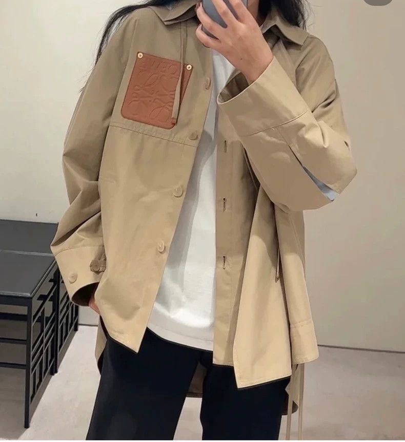 Loewe LOEWE Cotton military style hooded parker coat Size XS / US 0-2 / IT 36-38 - 3 Thumbnail