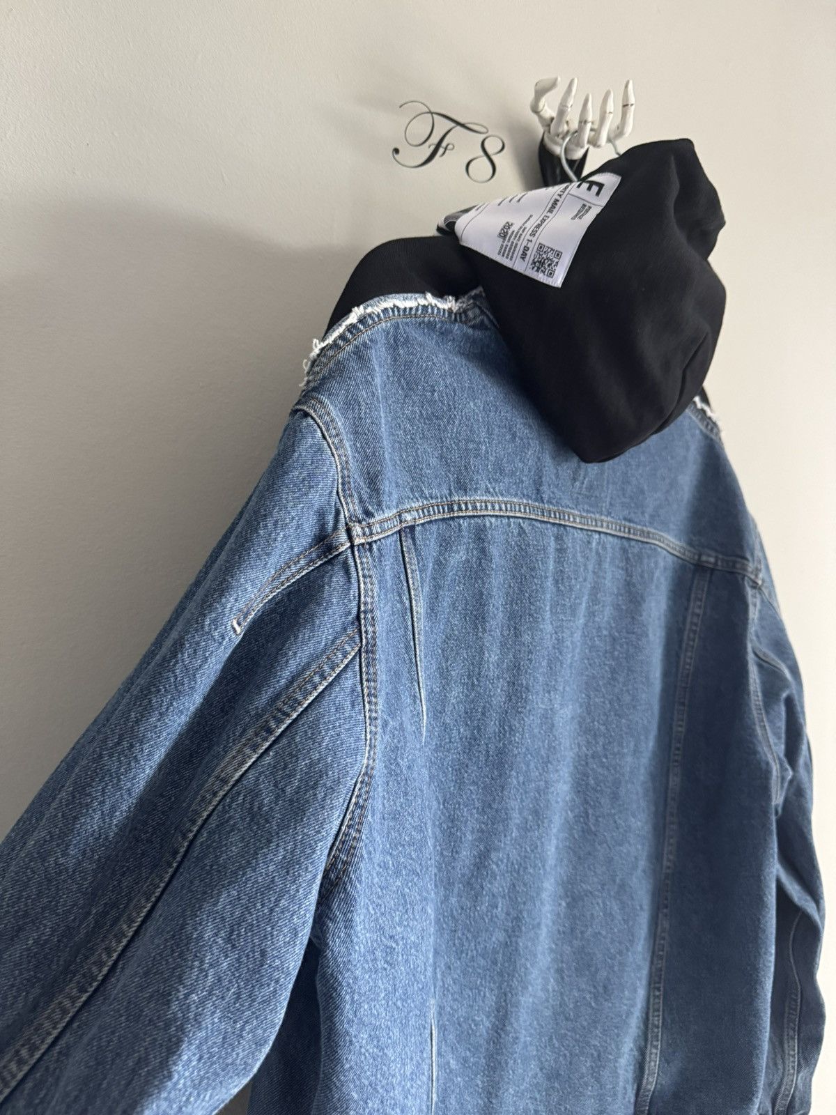 Vetements denim hooded jacket