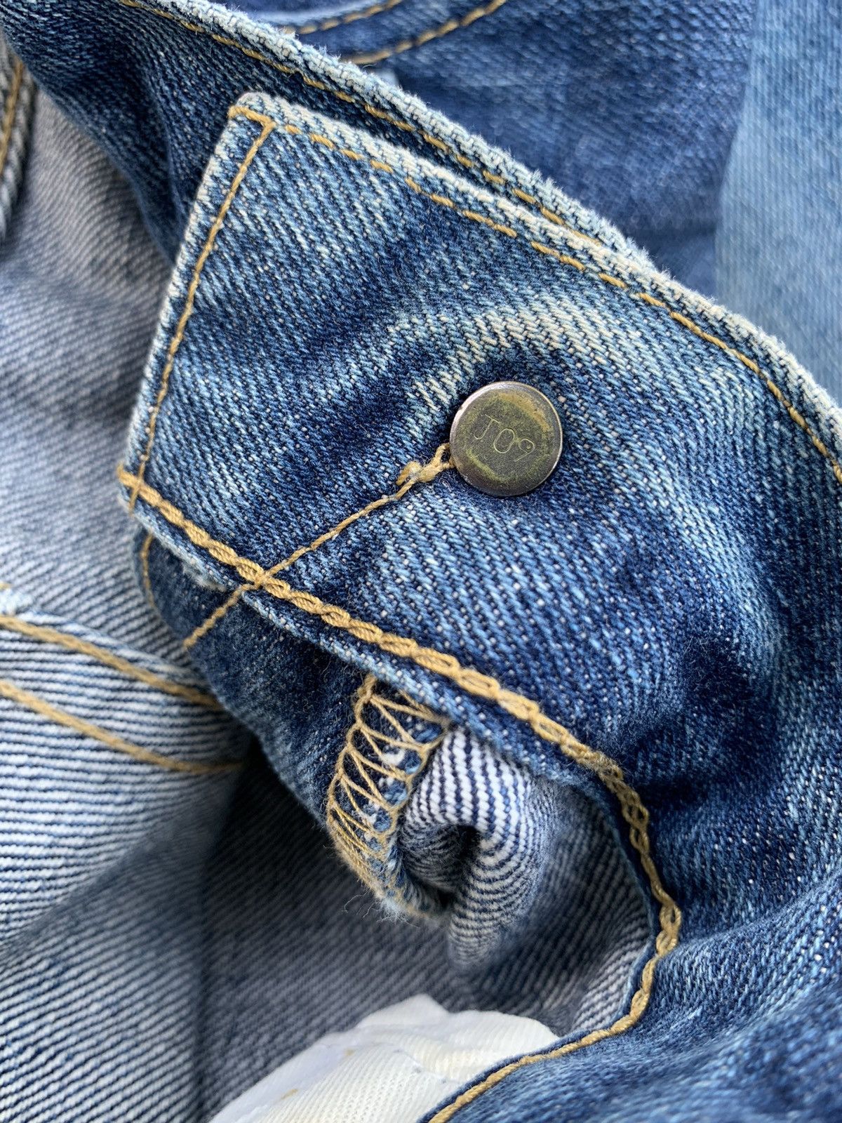 Levi's × Vintage Vintage Levis Big E 503B Selvedge Distressed Denim Size US 34 / EU 50 - 17 Thumbnail