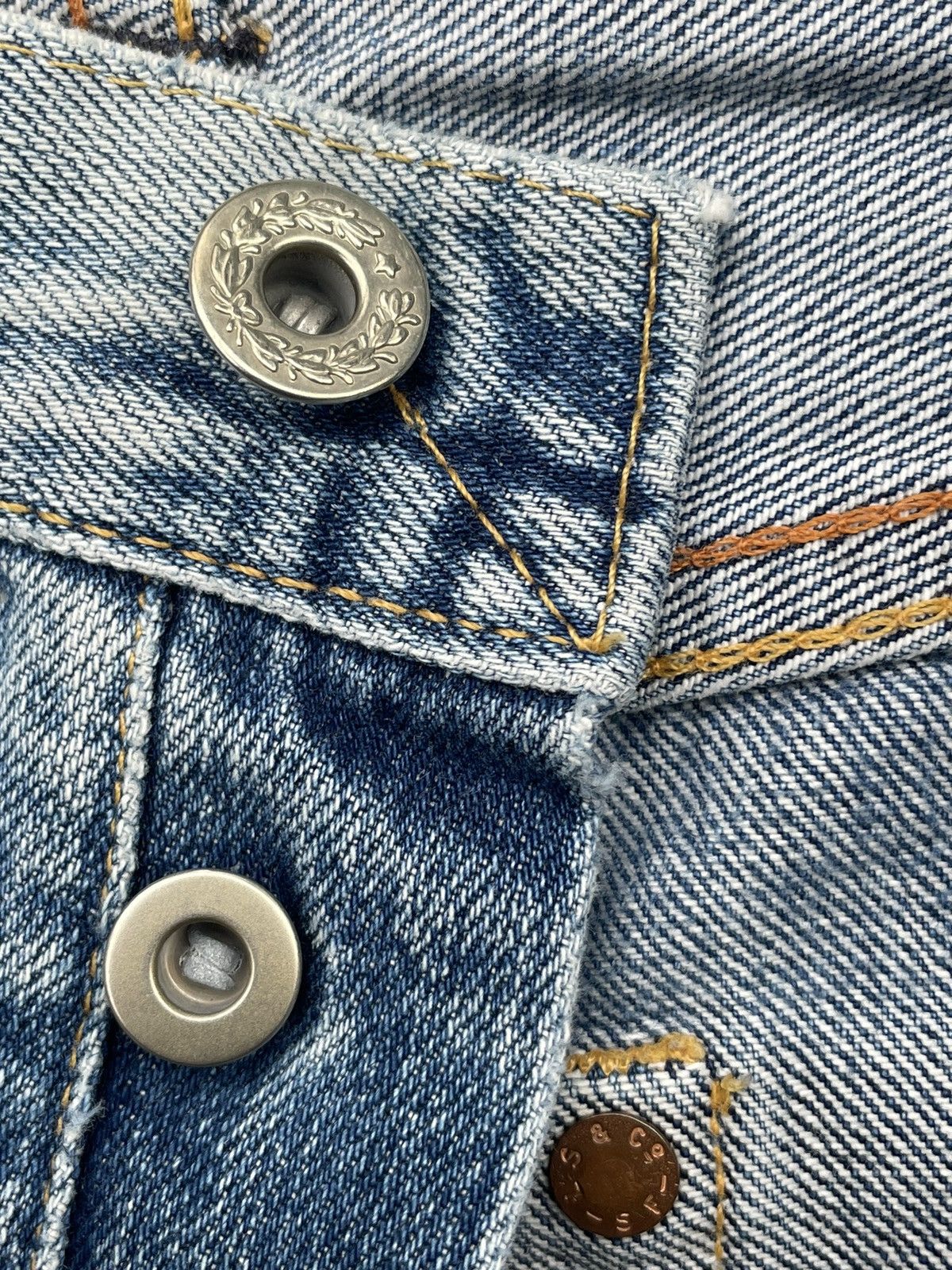 Levi's Vintage 1999 Levis 501 E 1944 Selvedge Distresed Size US 32 / EU 48 - 21 Thumbnail