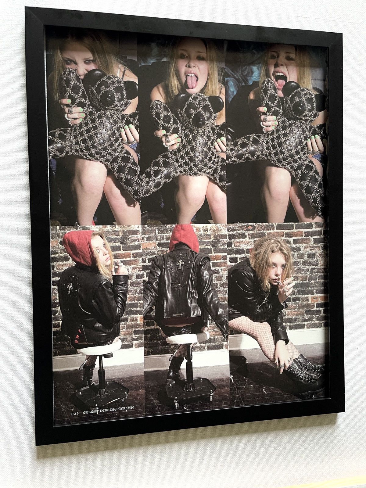Chrome Hearts × Vintage Chrome Hearts teddy bear Framed poster magazine cutout 9x11 Size ONE SIZE - 2 Thumbnail