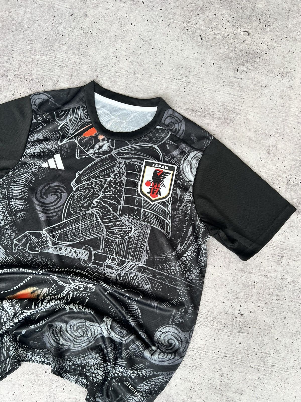 Anime Adidas Japan Black Big Logo Soccer Jersey Size US M / EU 48-50 / 2 - 4 Thumbnail
