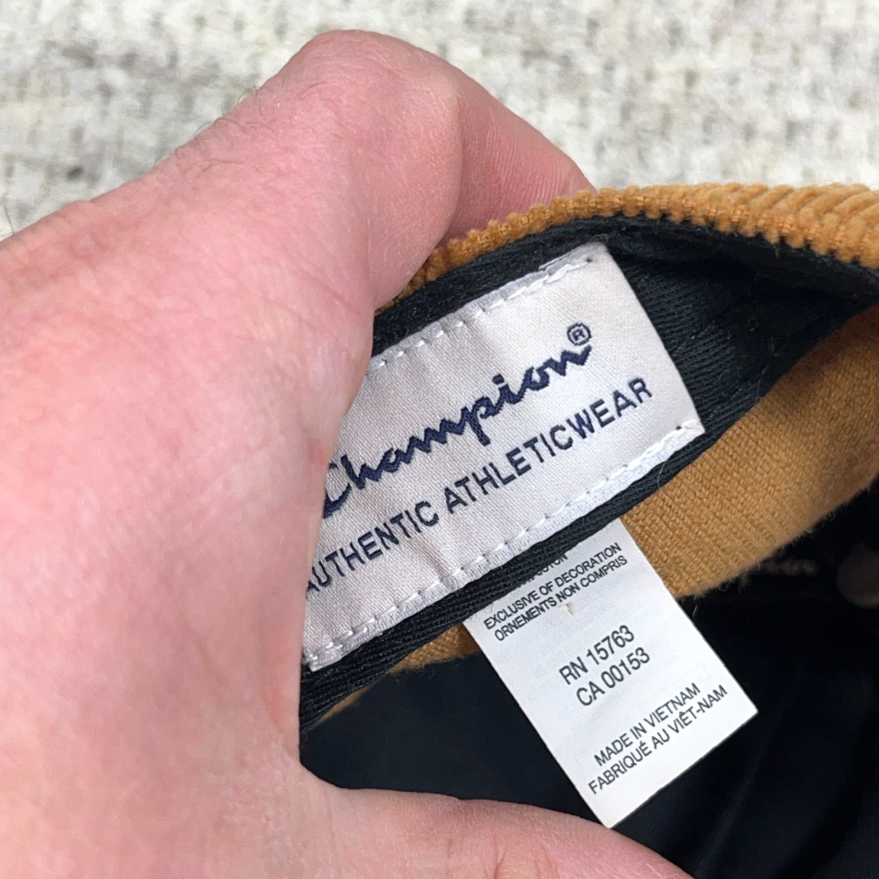 Champion Champion Hat Cap Leather Strap Back Brown Corduroy Dad Adjustable Mens Cord Size ONE SIZE - 6 Thumbnail