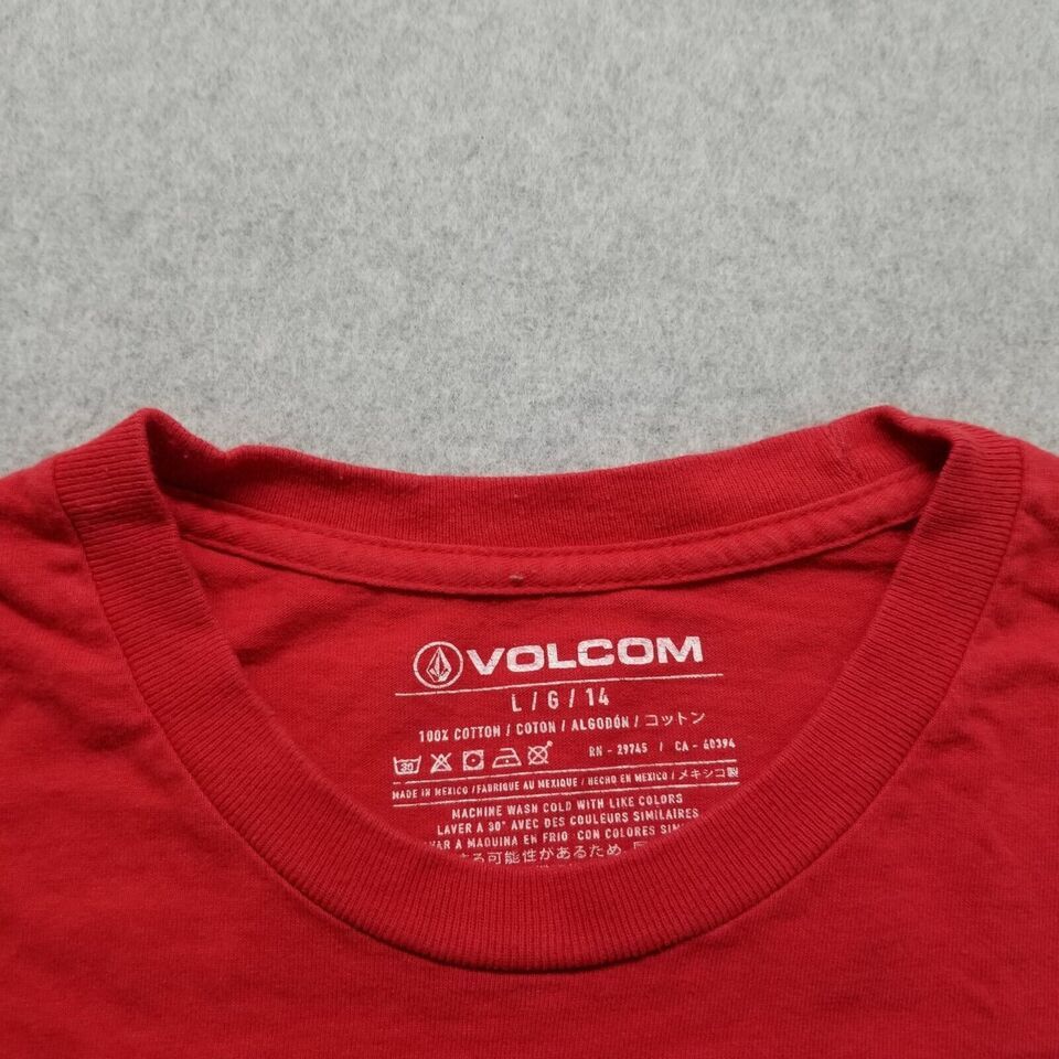 Volcom Volcom Shirt Men Large Crew Neck Spell Out Logo Cotton Size US L / EU 52-54 / 3 - 6 Thumbnail
