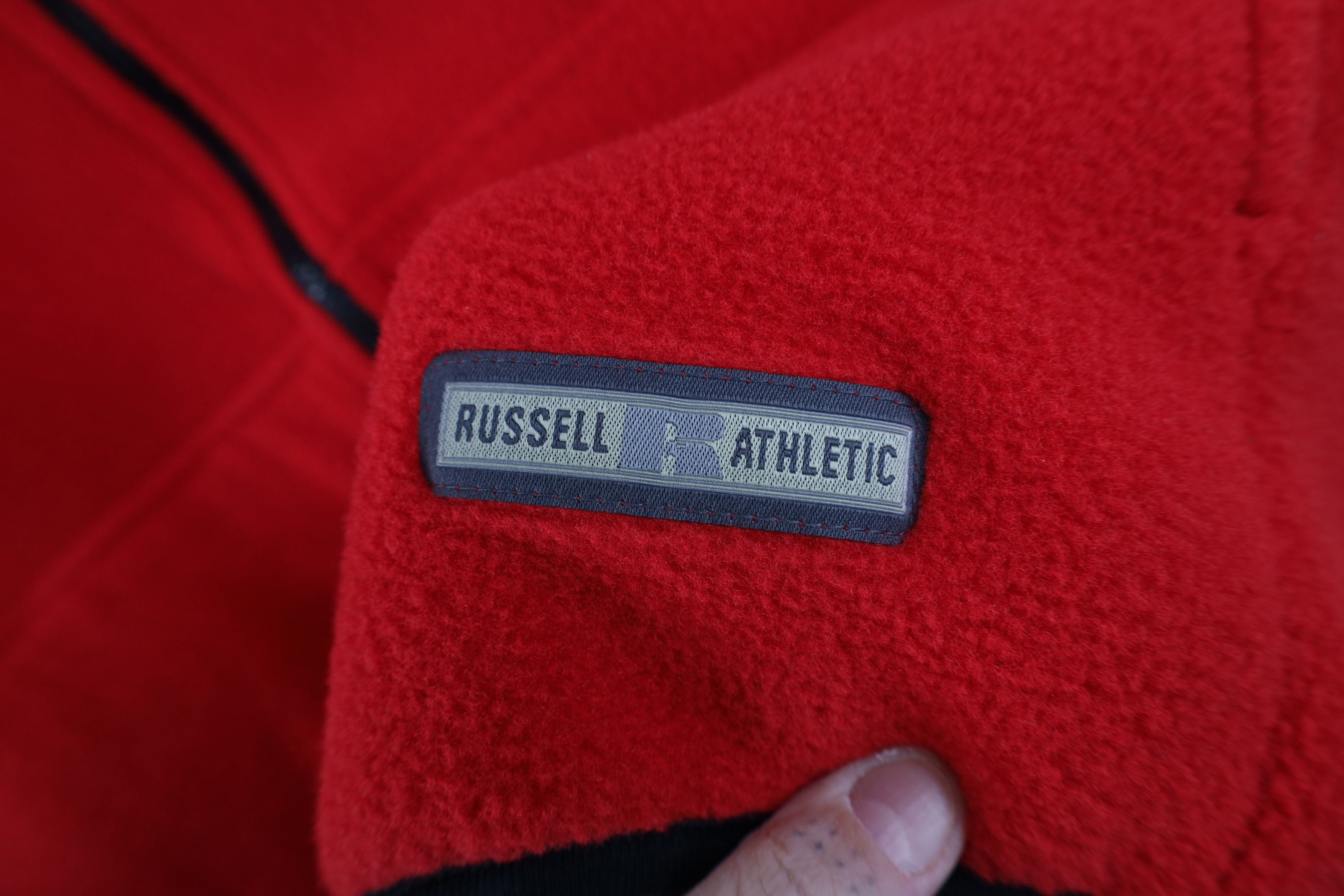 Russell Athletic Vintage 90s Russell Athletic Full Zip Vest Jacket Red USA Size US L / EU 52-54 / 3 - 4 Thumbnail