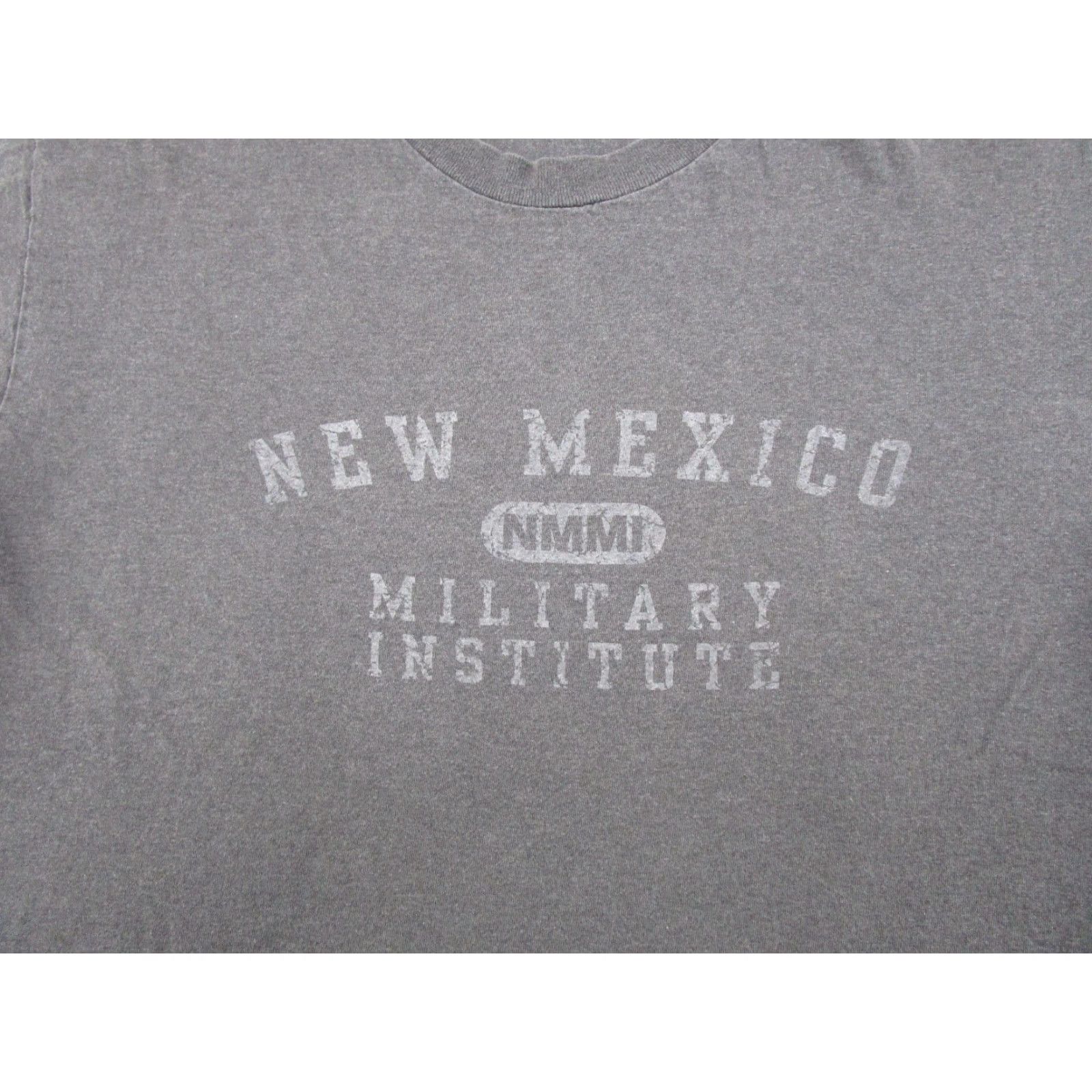 Jansport VINTAGE JanSport Shirt Mens 90s Y2K 1990s New Mexico Military Institute Gray Cotton Crew Neck Short Sleeve L USA Made Size US L / EU 52-54 / 3 - 2 Thumbnail