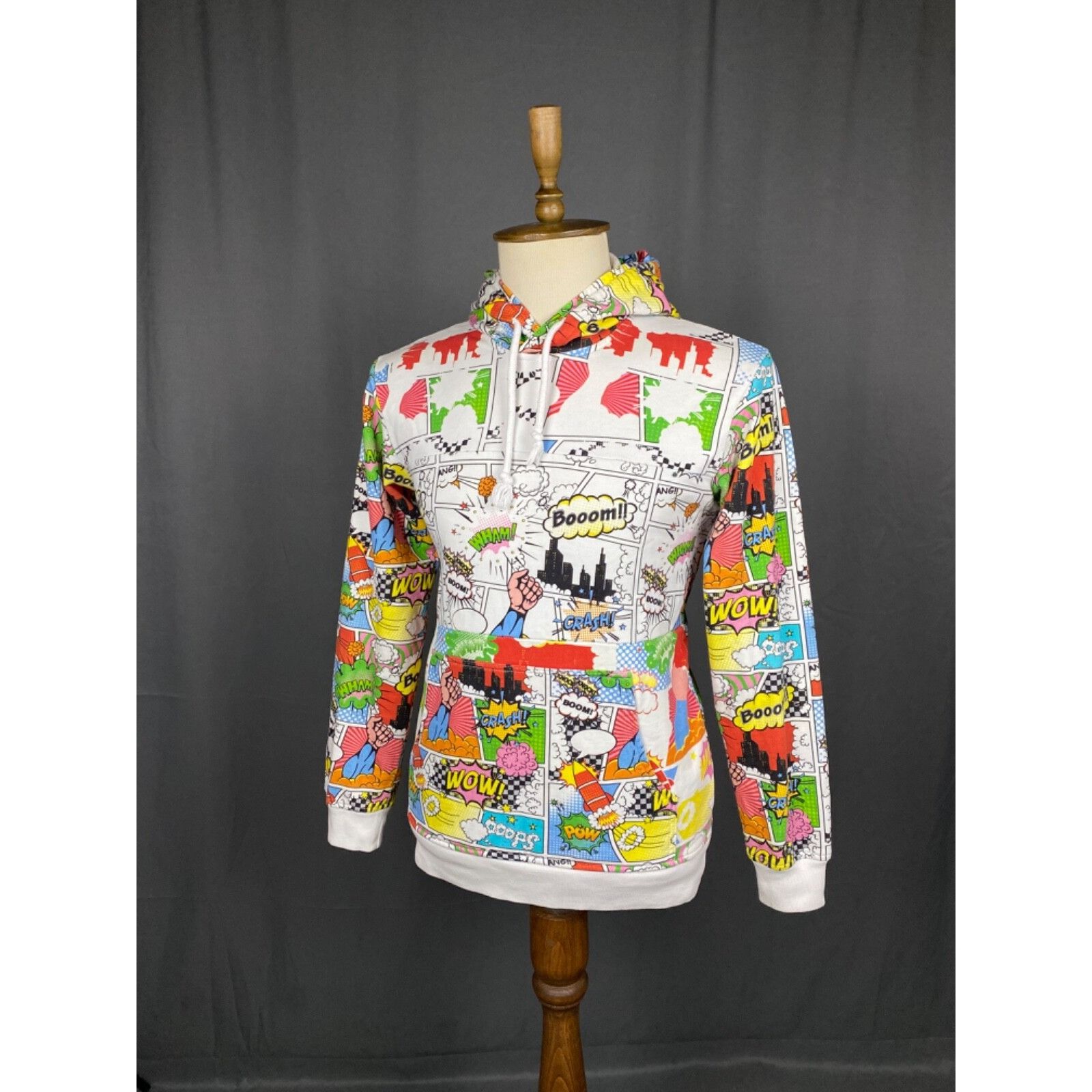 Comme des Garcons Comme Des Garcons Comic Men's White Hoodie Sweater Size M Size US M / EU 48-50 / 2 - 2 Thumbnail