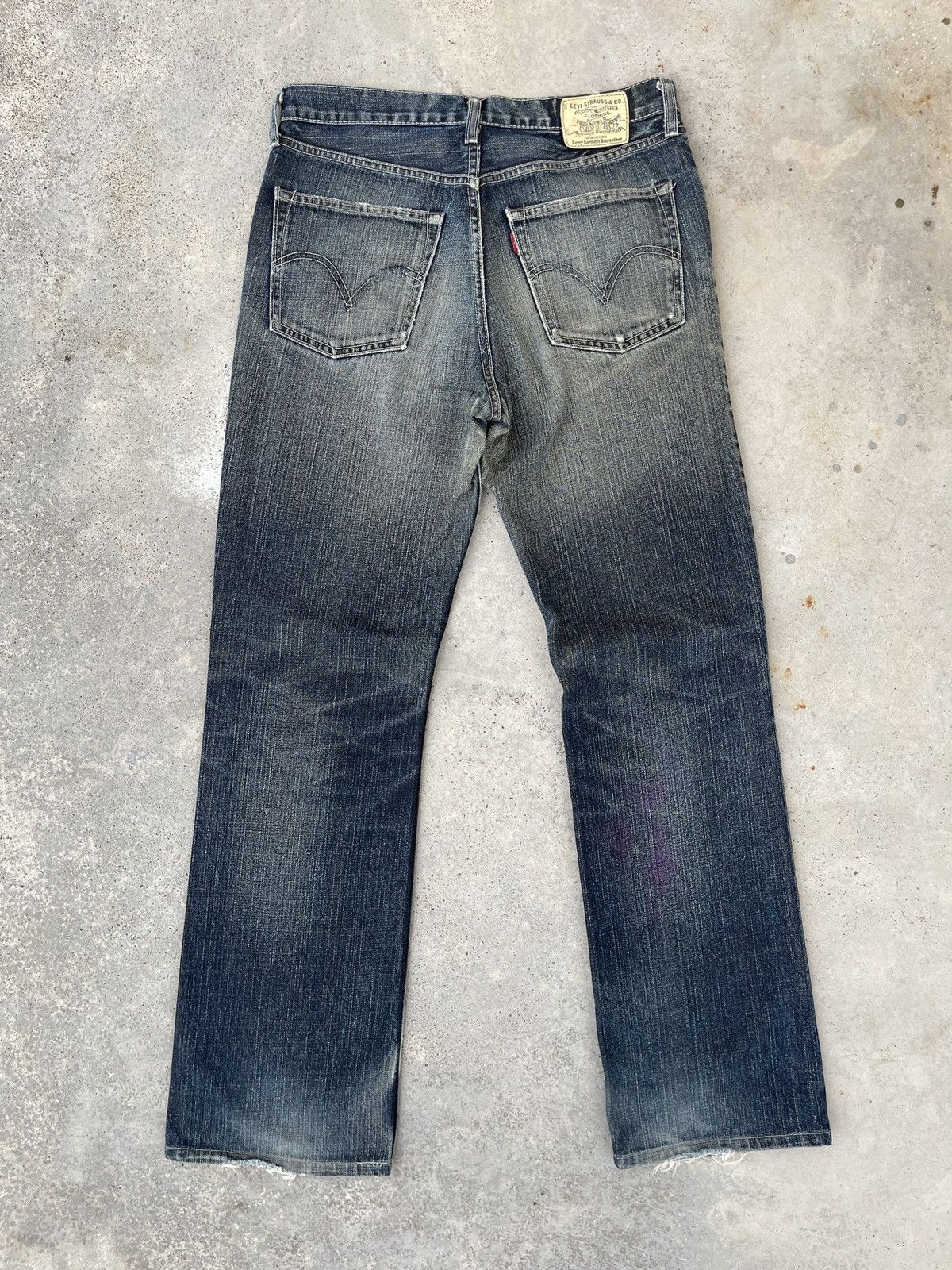Levi's × Levi's Vintage Clothing × Vintage Levi’s 507 Vintage Y2K Faded Blue Denim Jeans Size US 32 / EU 48 - 3 Thumbnail
