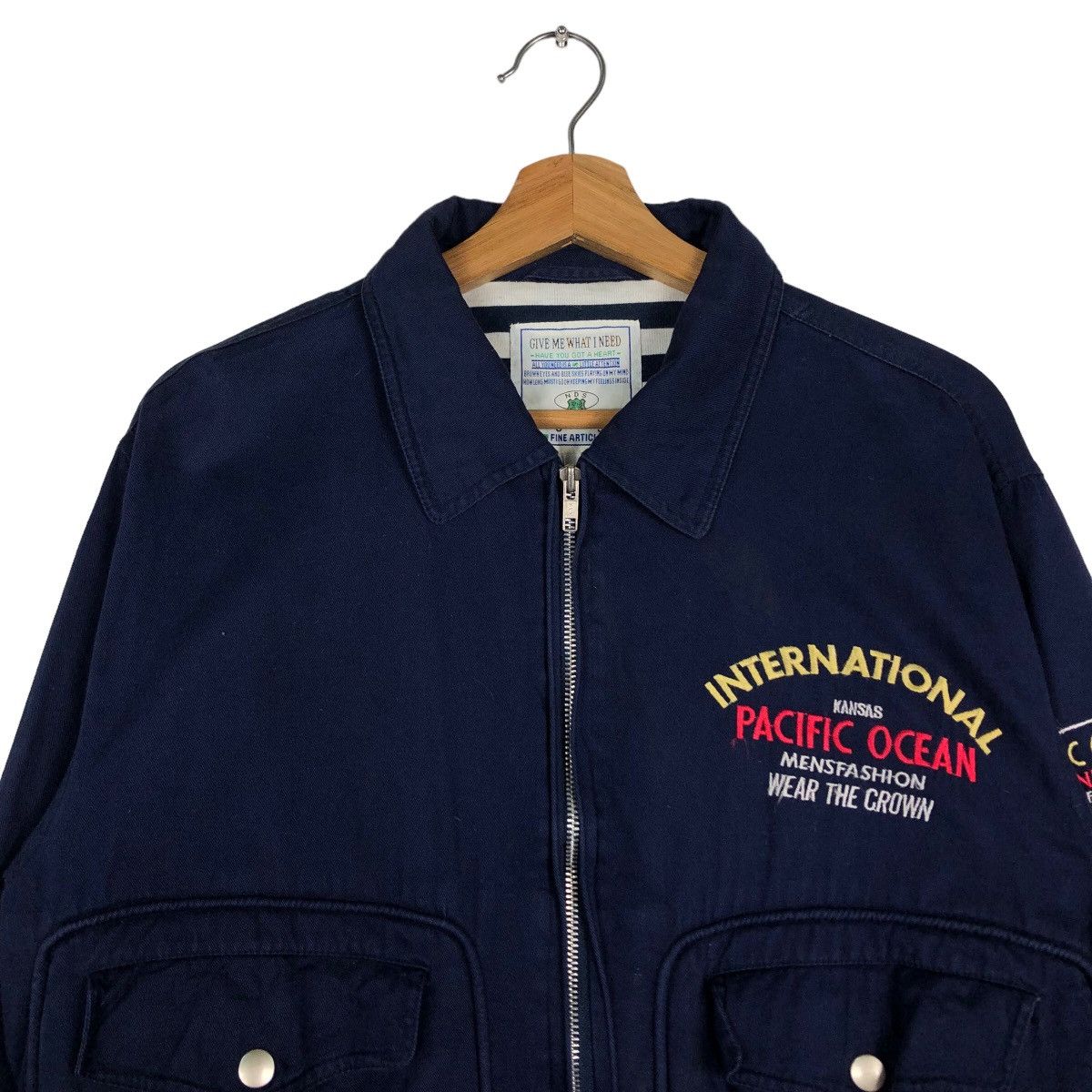 Hysteric Glamour 🔥Vintage Bomber Jacket Pacific Ocean Big Logo Union Size US M / EU 48-50 / 2 - 2 Thumbnail