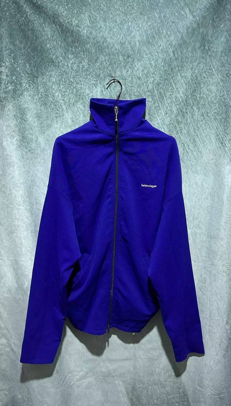 Balenciaga Balenciaga Blue Small Logo Jacket Size US S / EU 44-46 / 1 - 1 Thumbnail