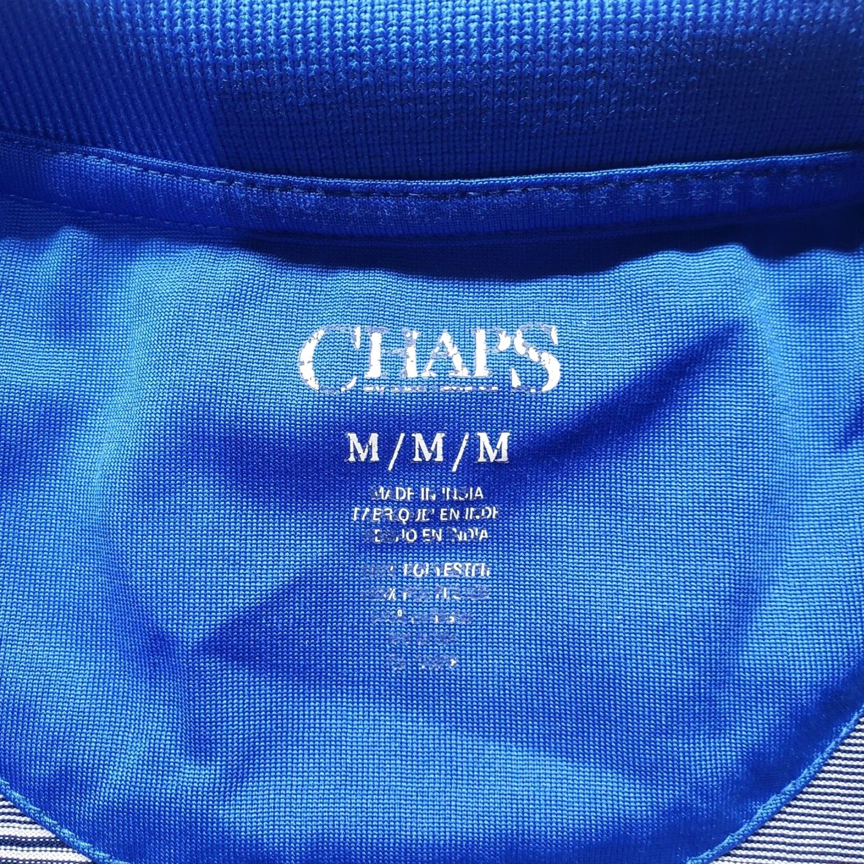 Chaps Chaps Polo Shirt Blue Striped Golf Casual Polo Shirt M Blue Chaps Logo Golf 80s 90s American Preppy Sports Golf Mens Regular Shirt Size US M / EU 48-50 / 2 - 2 Thumbnail