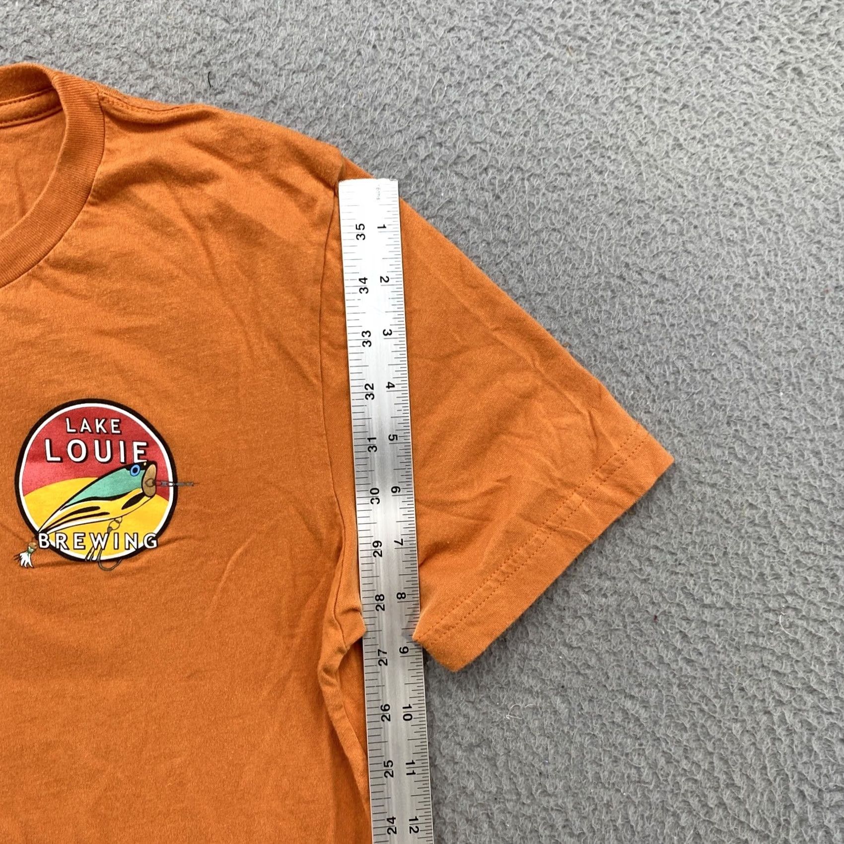 Doublet Lake Louie Brewing Wisconsin Double Sided T-Shirt Men’s Size M Orange Lake Louie Double Sided Shirt Mens Medium Vintage? Size US M / EU 48-50 / 2 - 6 Thumbnail