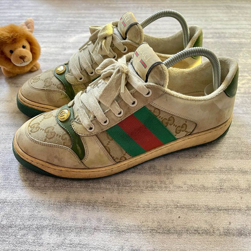 Gucci Gucci Screener Vintage Low-Top Sneakers for Men 0079 Size US 8.5 / EU 41-42 - 1 Thumbnail