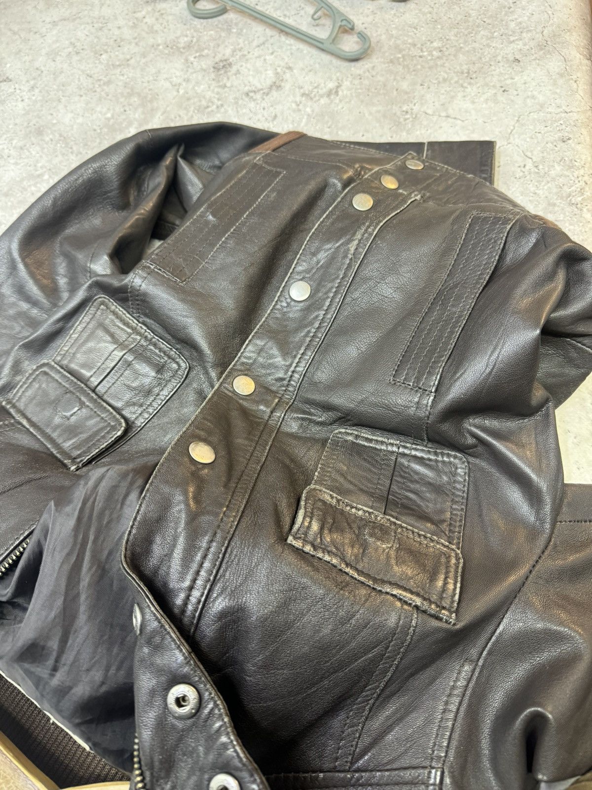 Japanese Brand Vintage Cropped Solf Leather Acne Style Jacket Size US S / EU 44-46 / 1 - 6 Thumbnail