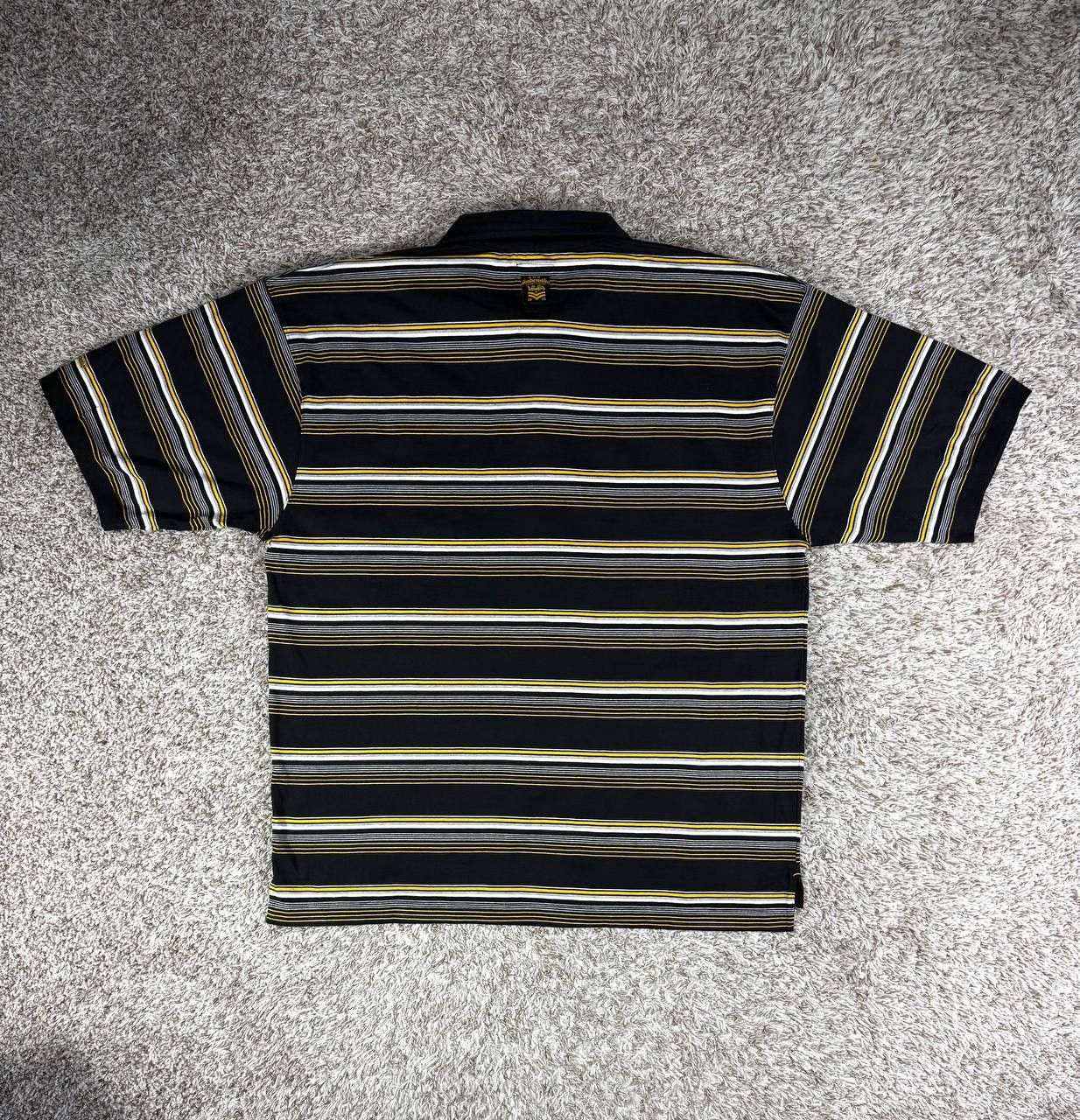 Akademiks Akademiks Y2K Polo Shirt 3XL Black Striped Hip Hop Skate Size US XXL / EU 58 / 5 - 13 Thumbnail