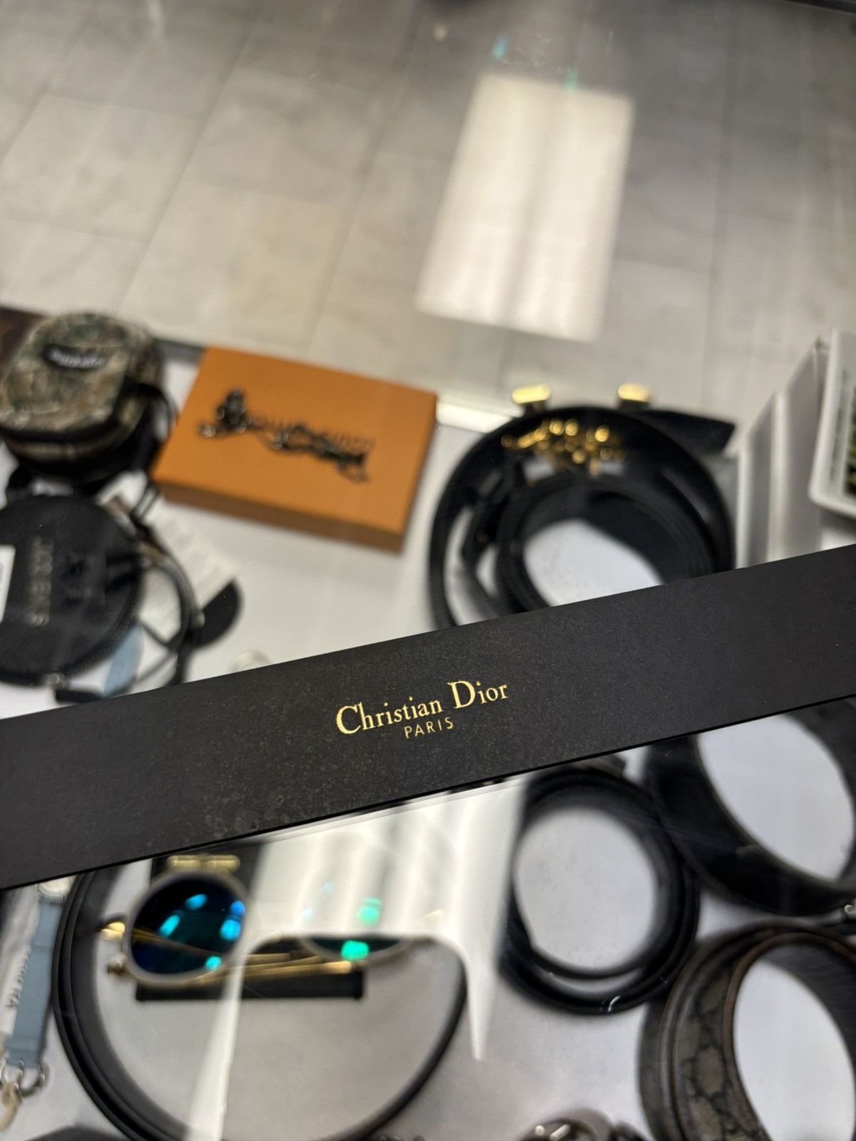 Dior Dior CD Montaigne belt black Size 40 - 2 Thumbnail