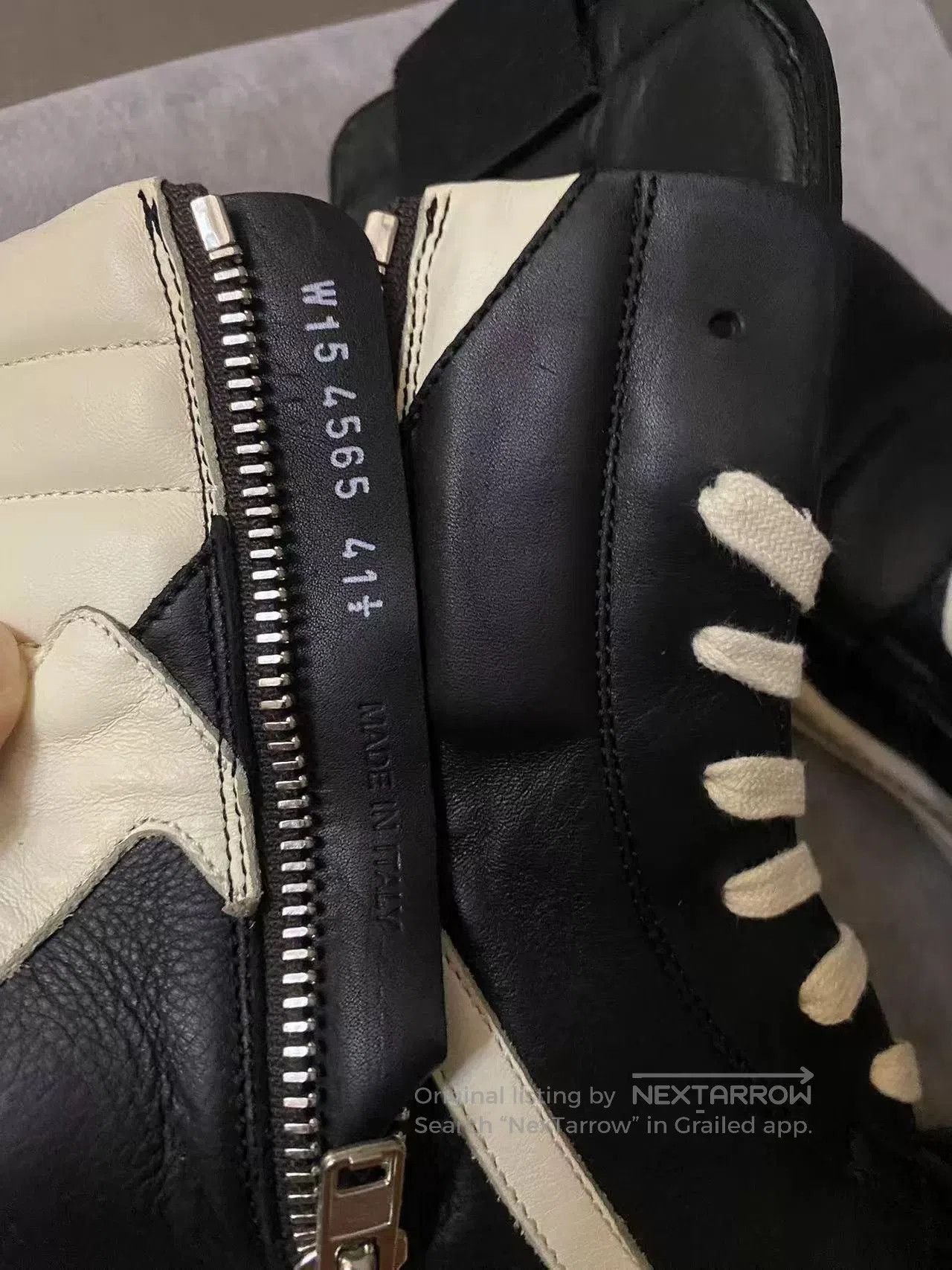 Rick Owens Rick Owens Black Leather Sneakers Size 41.5. Size US 8.5 / EU 41-42 - 6 Thumbnail