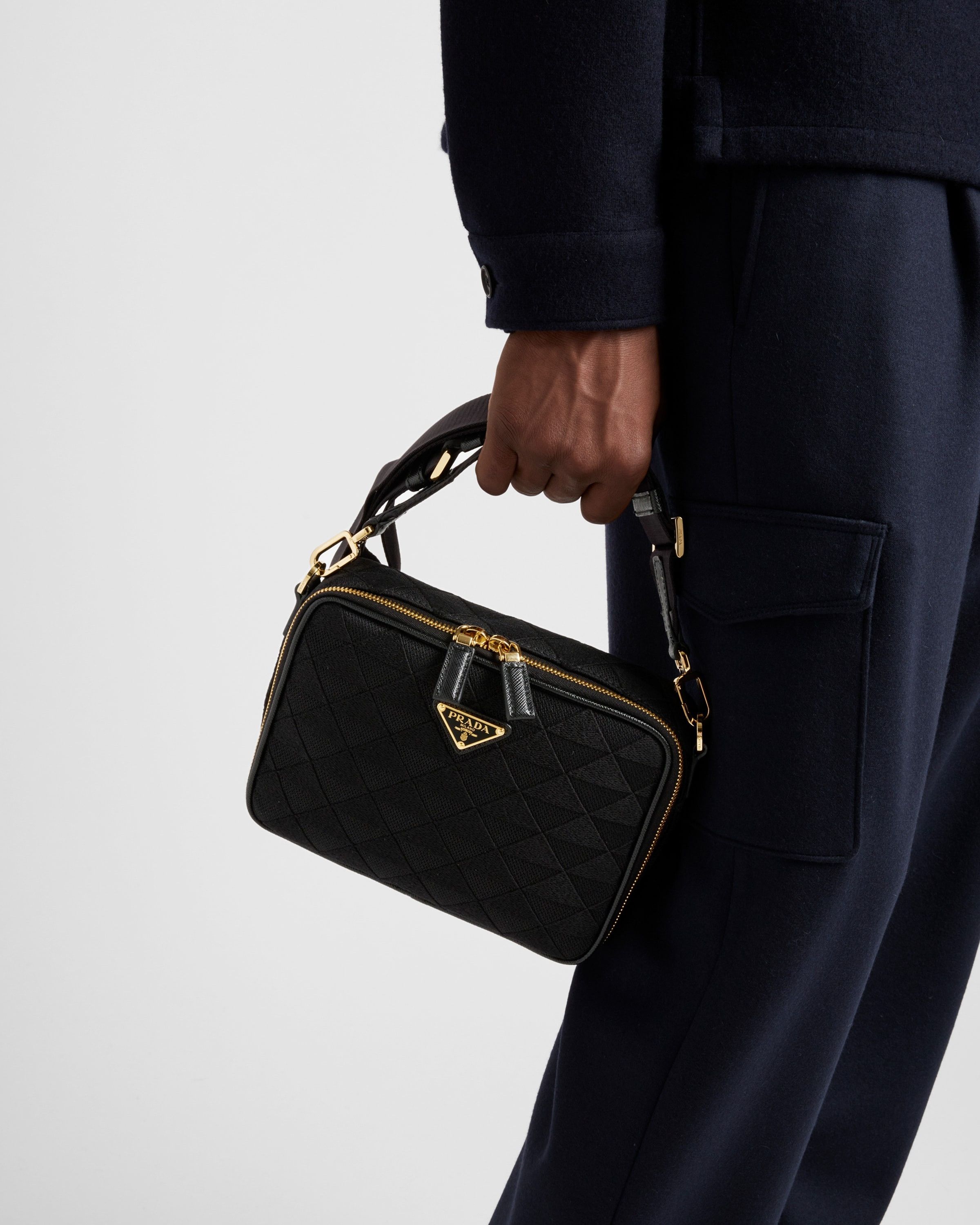 Prada o1bcso1str1025 Size: OS / Jacquard Symbole Bag Black Size ONE SIZE - 7 Thumbnail