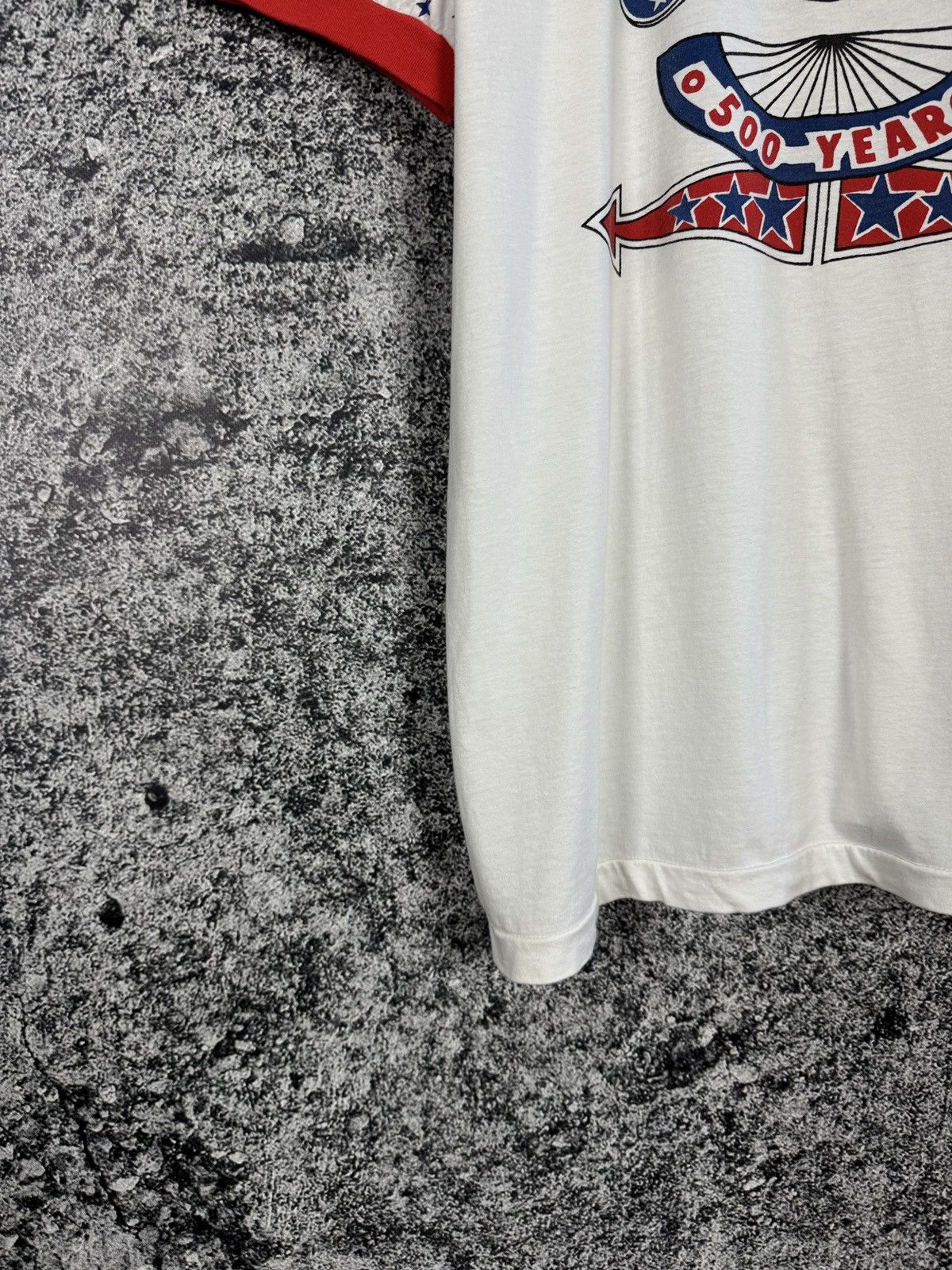 Vintage USA 500 Years Vintage T-Shirt Flag America Size XL Size US XL / EU 56 / 4 - 4 Thumbnail