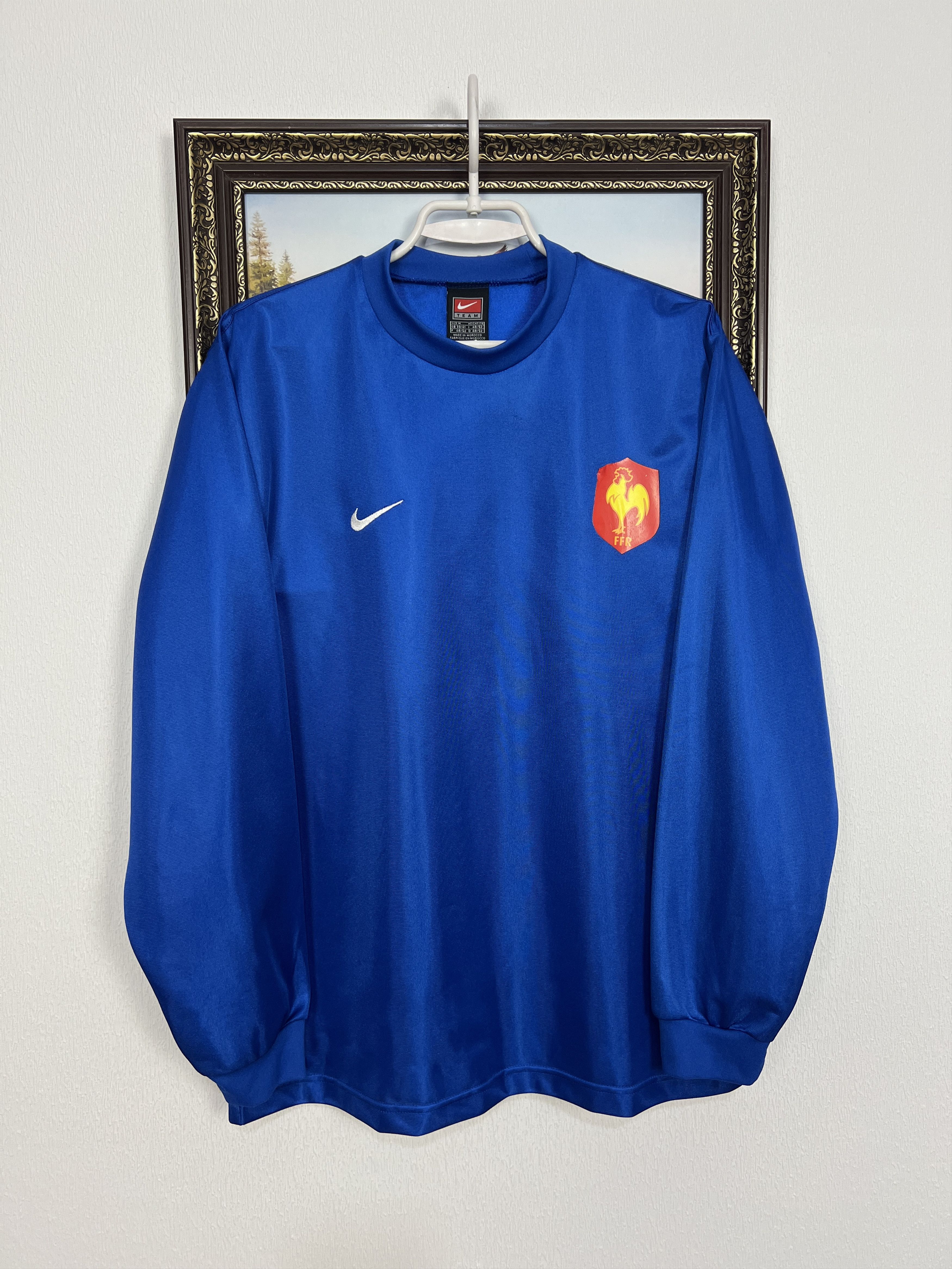 Vintage 90's France Rugby Union Train Sweatshirt Track Top