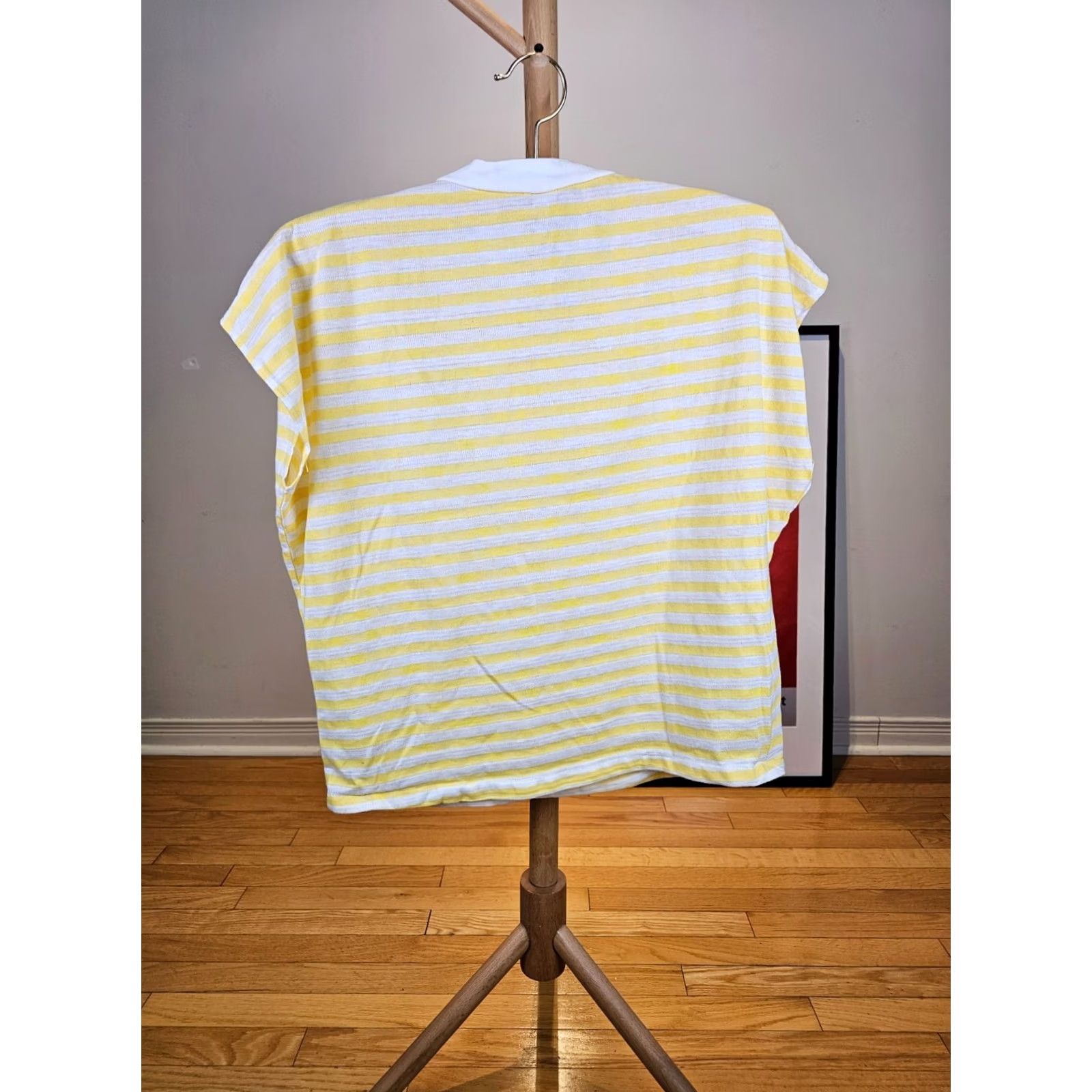 Etro VINTAGE Yellow Striped Disco Retro Slveeless Top T-Shirt SZ W-S Women Shirt Plus XS? Size S / US 4 / IT 40 - 4 Thumbnail