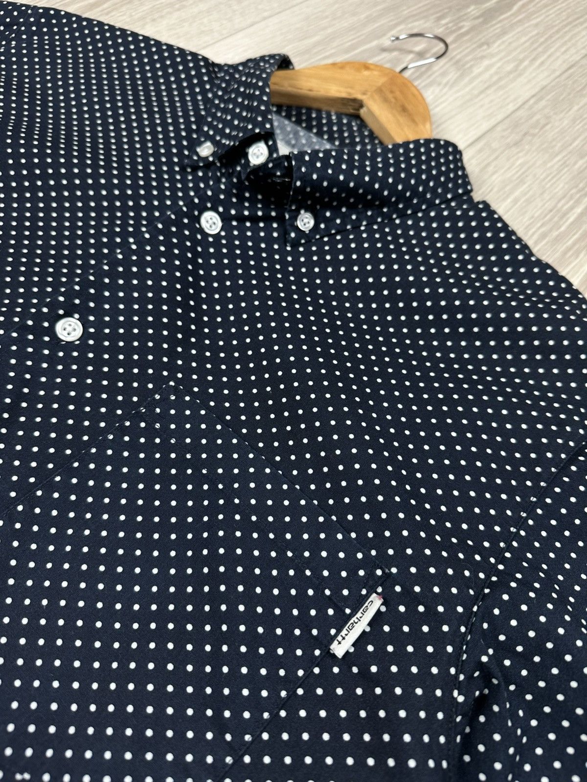 Carhartt Carhartt WIP Long Sleeve Dots Polka Buttons Shirt Size US L / EU 52-54 / 3 - 4 Thumbnail