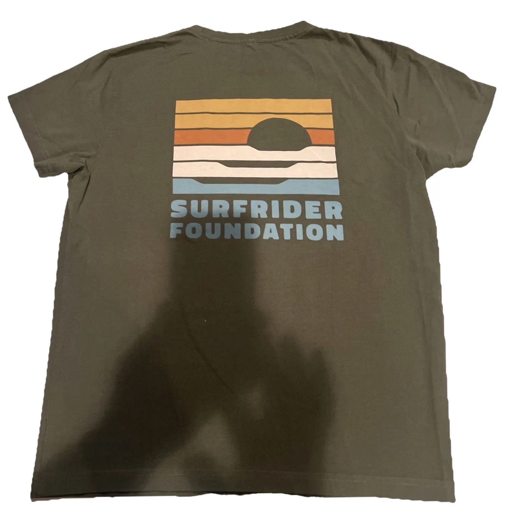Vintage VINTAGE Surfrider Foundation Pocket Shirt Womens Medium Rainbow Sunset Logo Official Green Crew Neck Pocket Shirt Women M Rainbow Sunset Logo Official Size M / US 6-8 / IT 42-44 - 2 Thumbnail