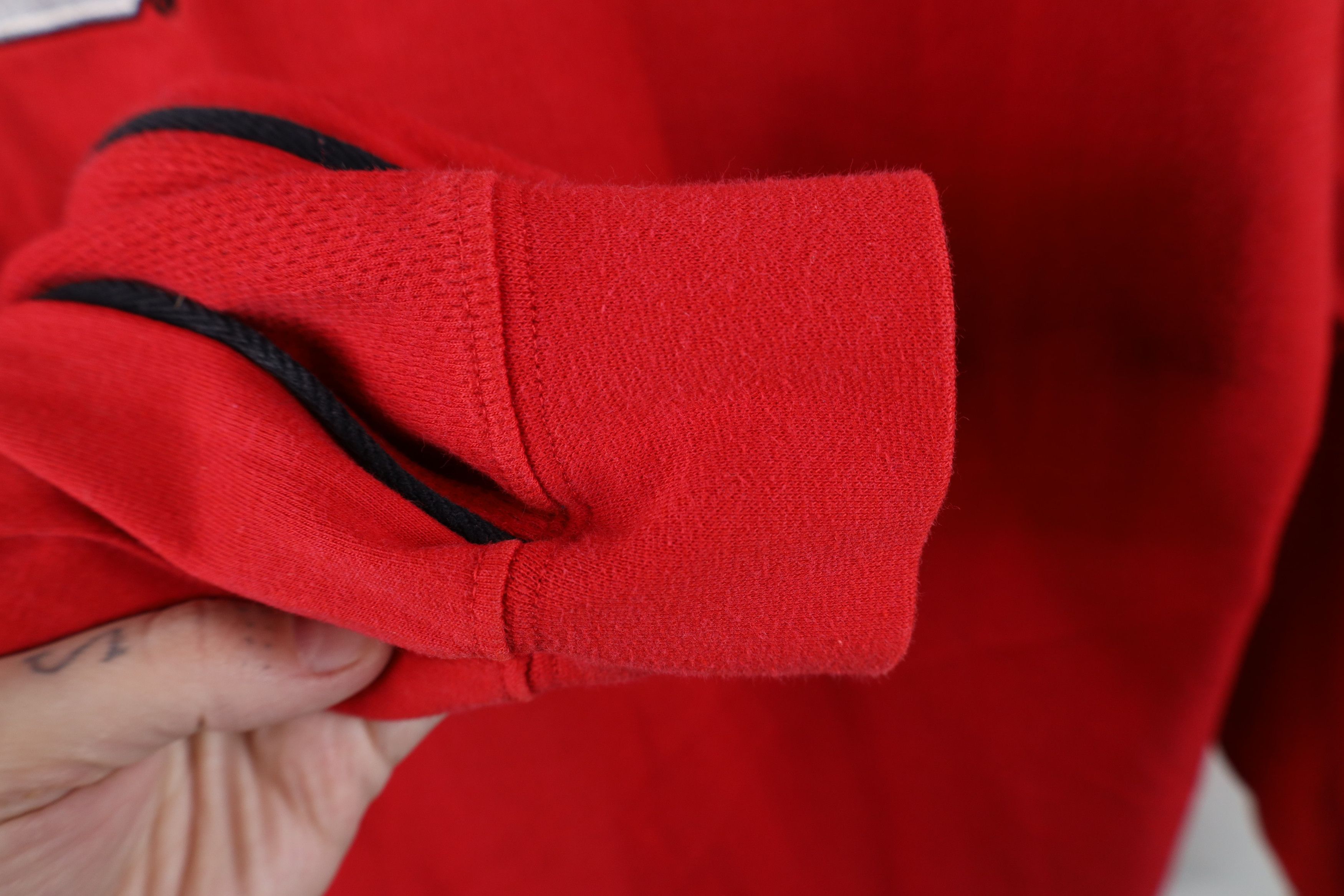 Vintage Vintage 90s State University Long Sleeve Jersey T-Shirt Red Size US XL / EU 56 / 4 - 7 Thumbnail
