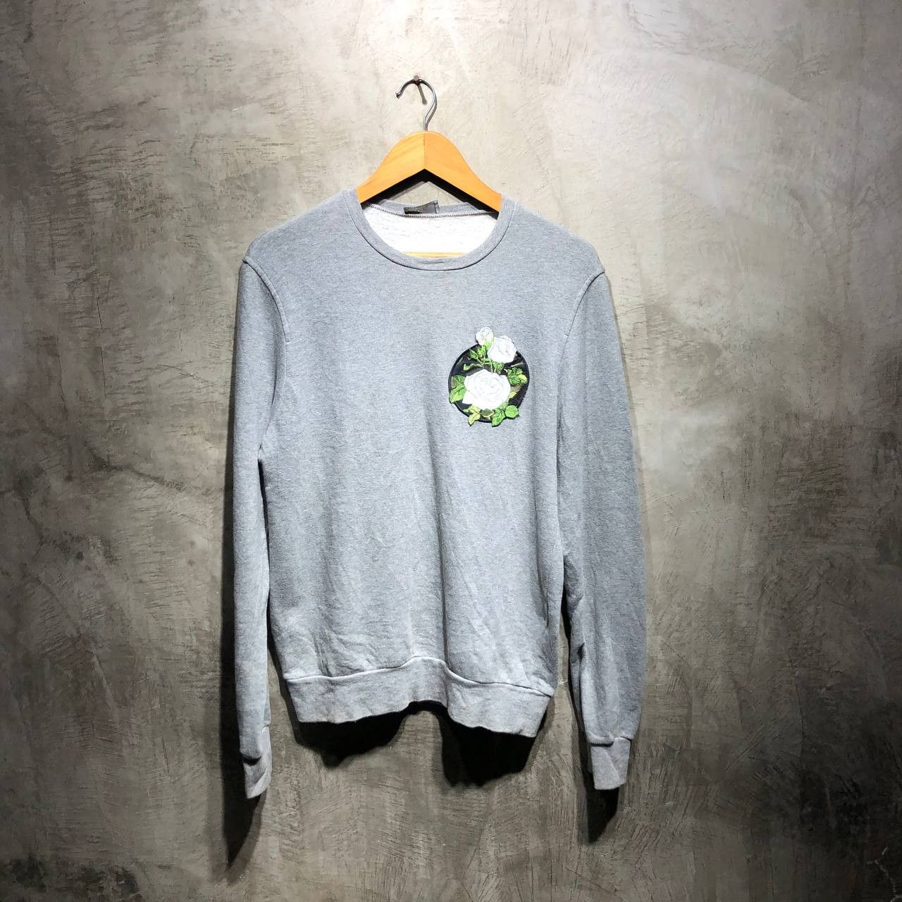 Dior Dior Homme Rose Emblem Embroidered Sweatshirt Size US M / EU 48-50 / 2 - 1 Thumbnail