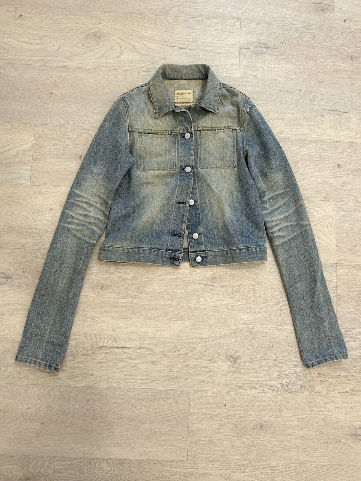 image of Helmut Lang Vintage Denim Jacket in Blue, Men's (Size XS)