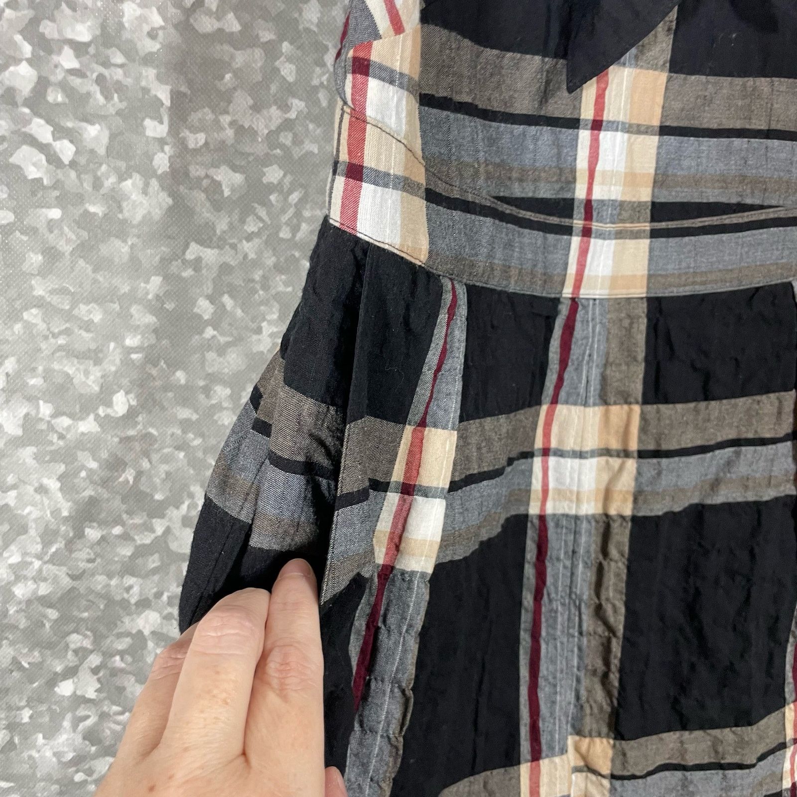 Club Monaco Club Monaco Abani Black Plaid Romper - Size 2 - Twee Preppy Size 26" / US 2 / IT 38 - 6 Thumbnail