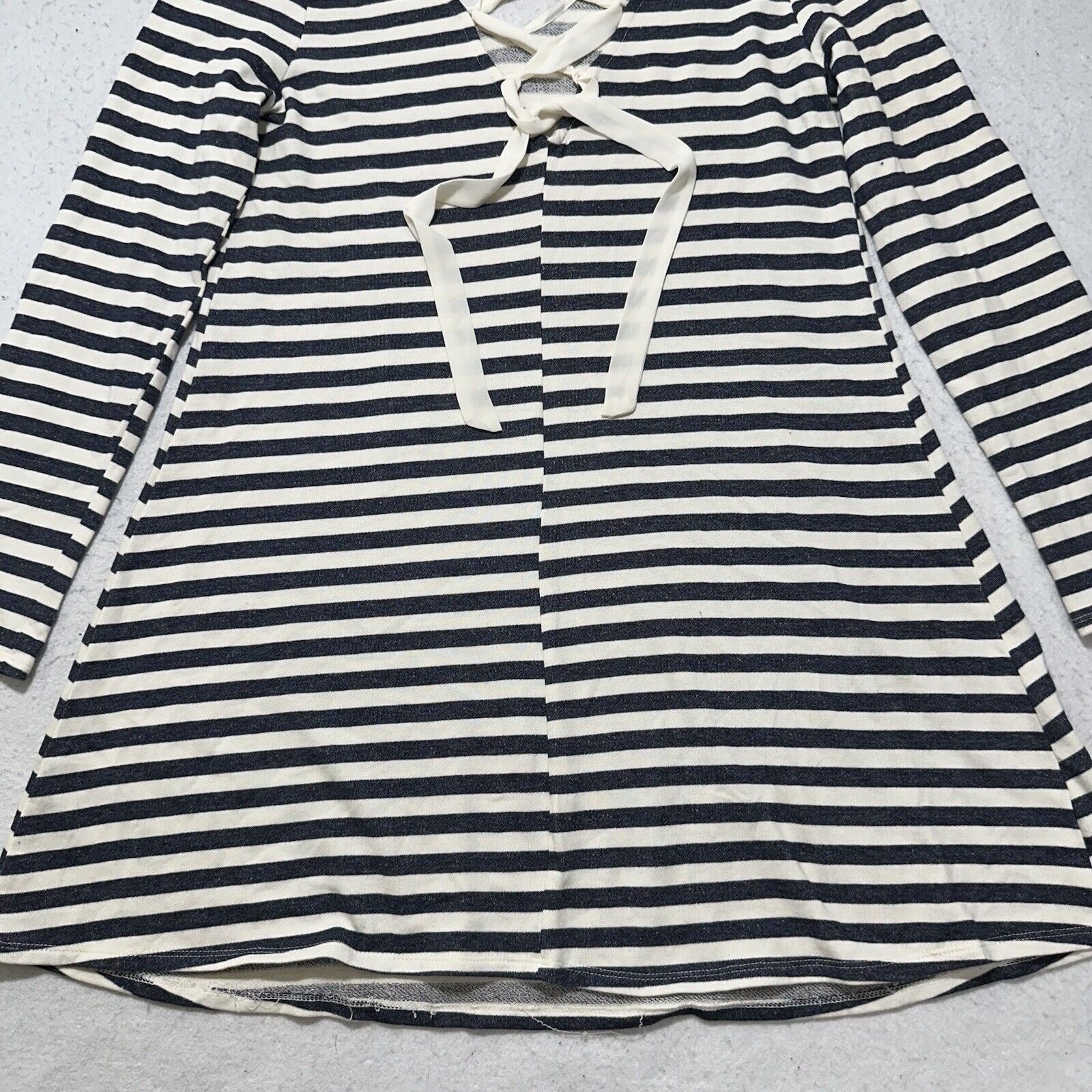 Other By & By XL A-Line Dress Crossback Navy Blue + White Striped Size XL / US 12-14 / IT 48-50 - 12 Thumbnail
