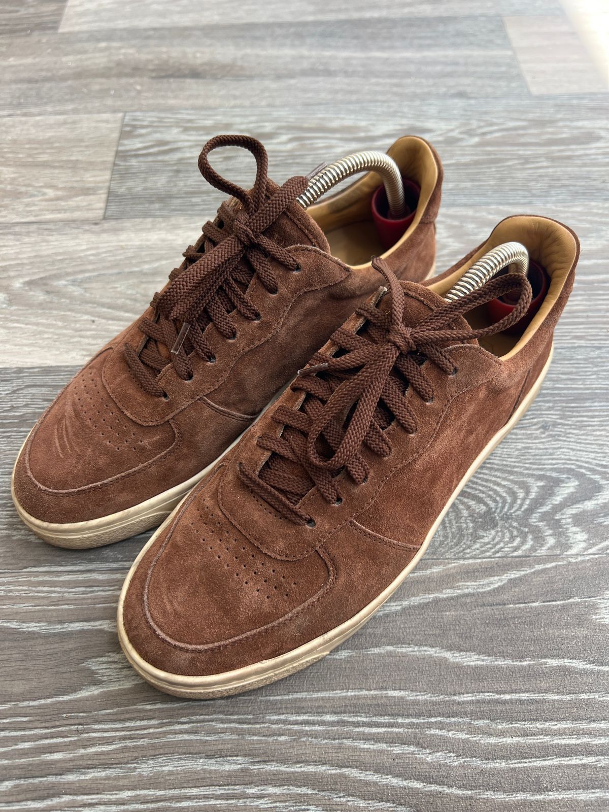 Brunello Cucinelli Brunello Cucinelli Brown Suede Sneakers Sz 40 Size US 7 / EU 40 - 2 Thumbnail
