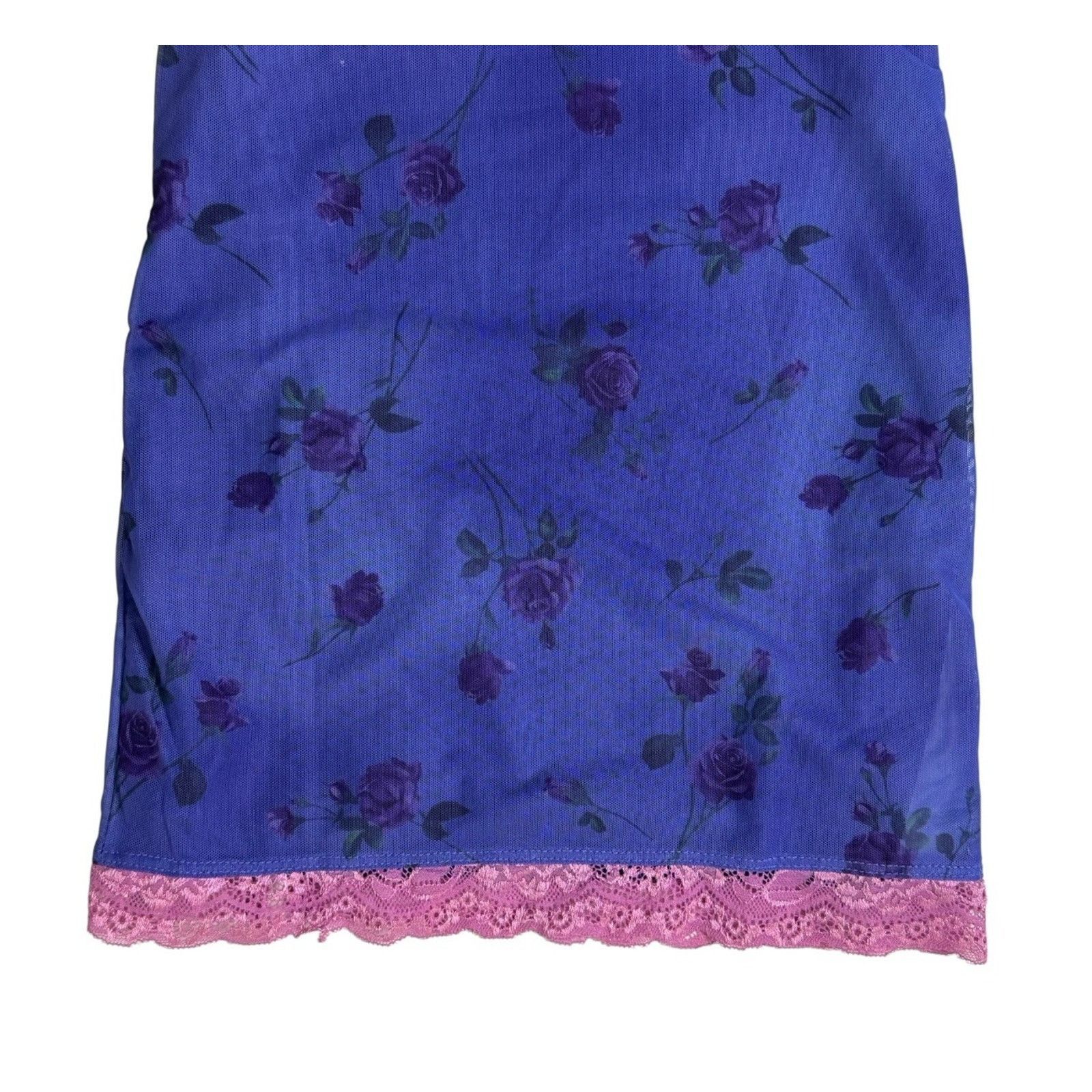 Dolls Kill DOLLS KILL MOTEL Lilac Rose Coty Mini Dress Lace Club Party Size XS / US 0-2 / IT 36-38 - 10 Thumbnail