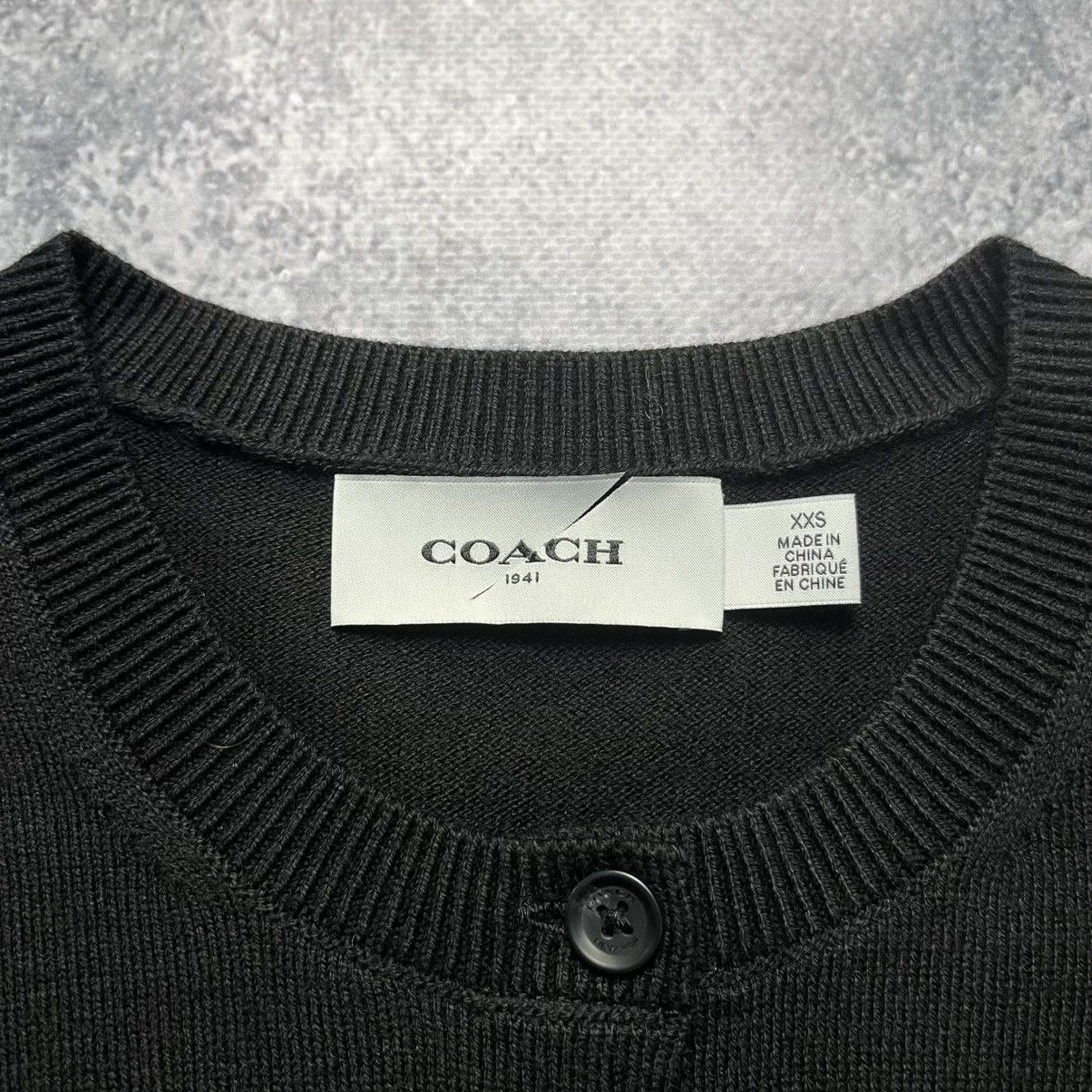 Coach Coach Black Cardigan Sweater Streetwear Luxury Designer Size XXS / US 00 / IT 34 - 5 Thumbnail