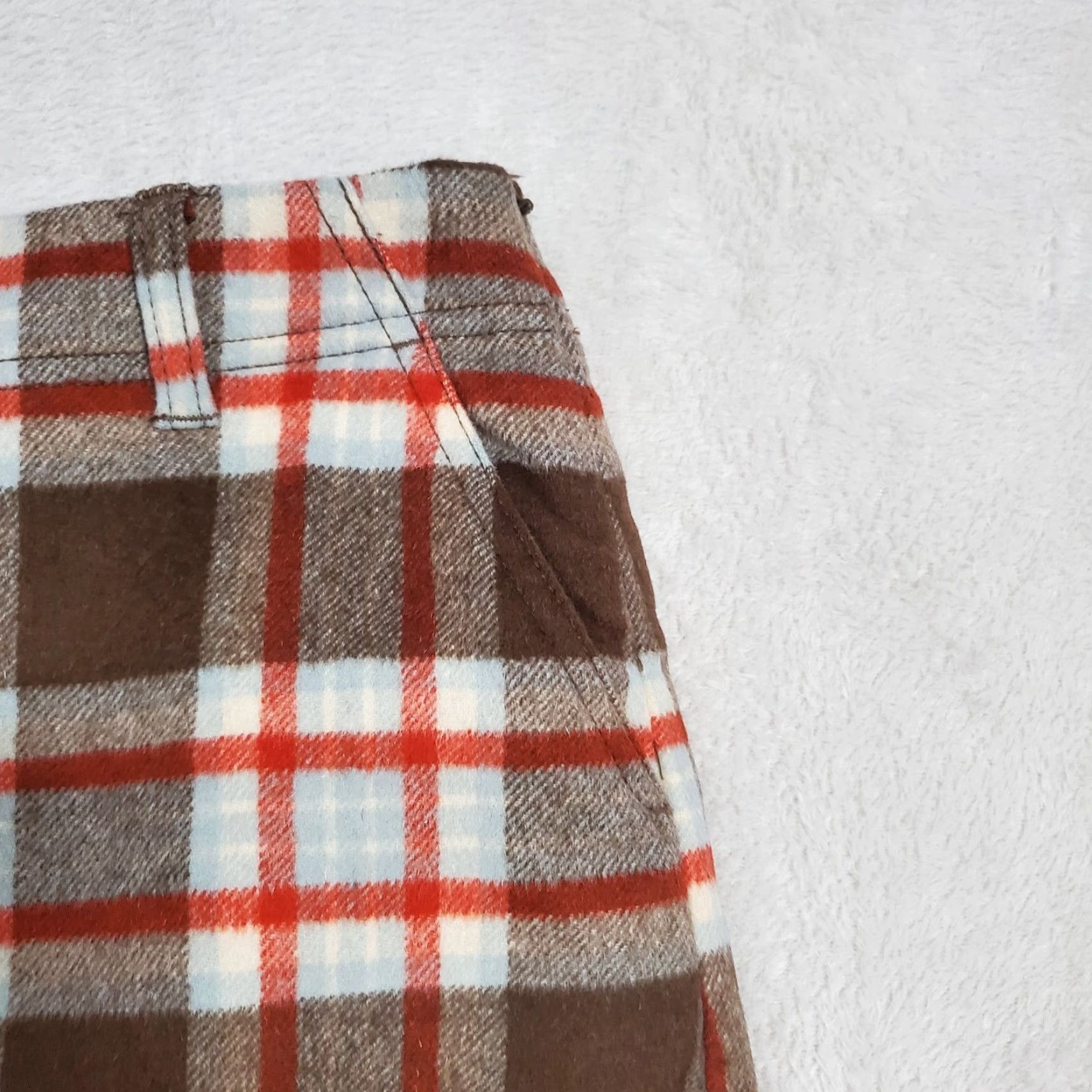 Eddie Bauer VINTAGE Eddie Bauer Skirt Womens 6 Brown Multi Plaid Wool Cashmere Blend Preppy Academia Pockets Lined Knee Length A-Line Mens? Size 28" / US 6 / IT 42 - 4 Thumbnail