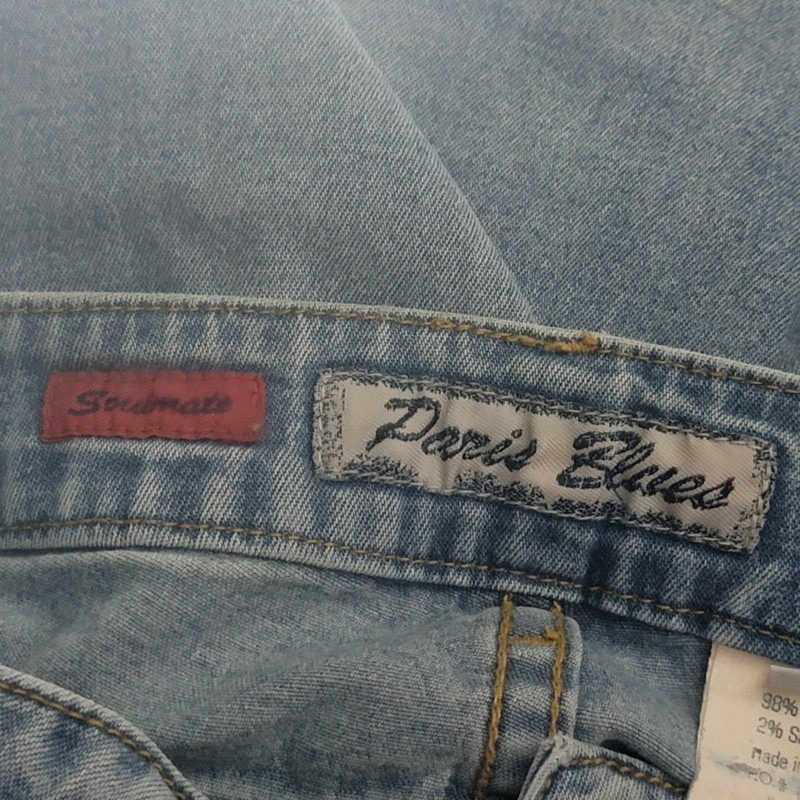 Vintage Vintage Y2K 2000s Paris Blues Soulmate Flared Bootcut Jeans Size 30" / US 8 / IT 44 - 9 Thumbnail