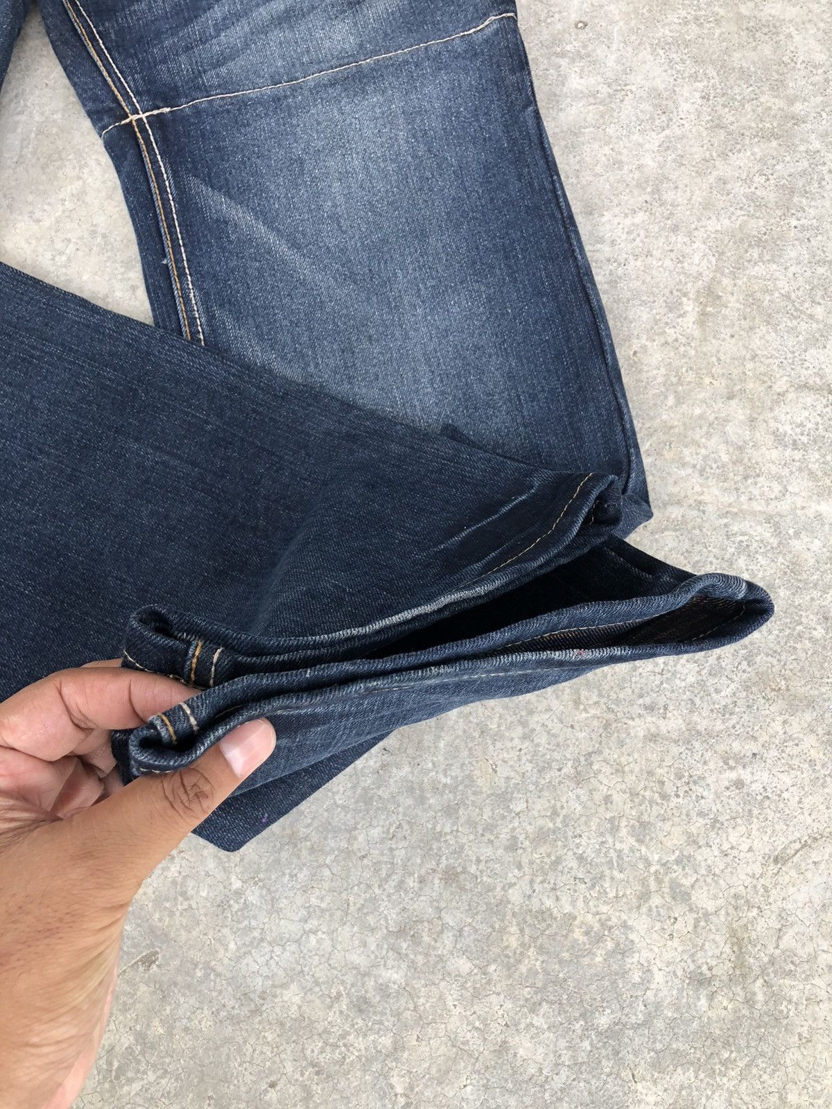 Japanese Brand Japanese Gumu Double Waist Distressed Jeans Size US 33 - 15 Thumbnail