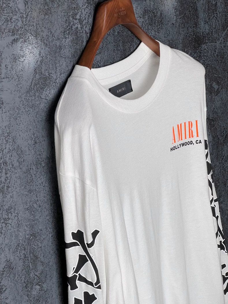Amiri Amiri White cotton long-sleeved T-shirt Size US M / EU 48-50 / 2 - 6 Thumbnail