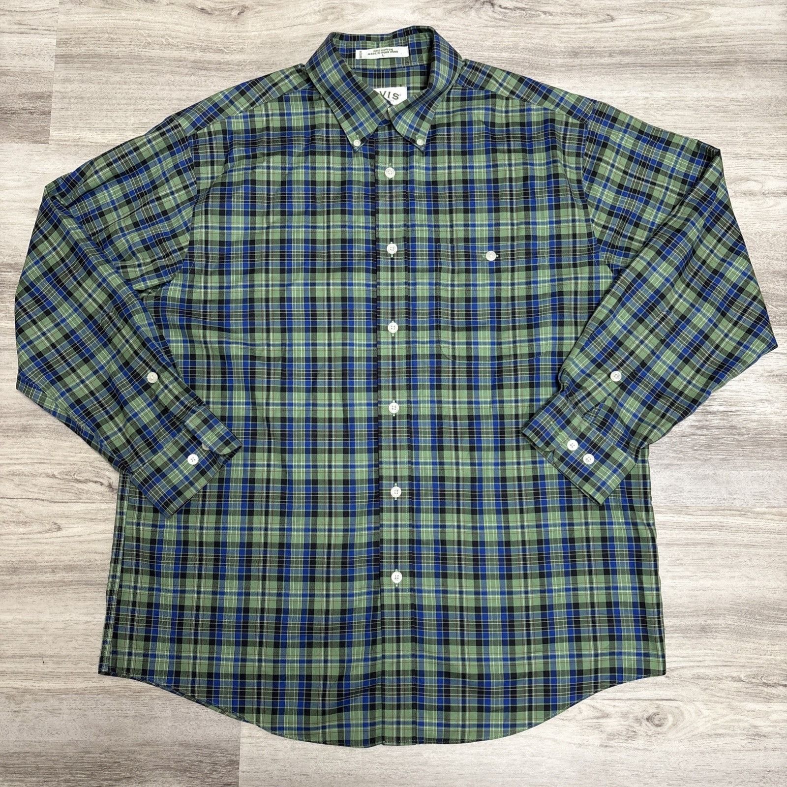 Orvis Orvis Plaid Shirt Mens Large Green Cotton Long Sleeve Button Size US L / EU 52-54 / 3 - 5 Thumbnail