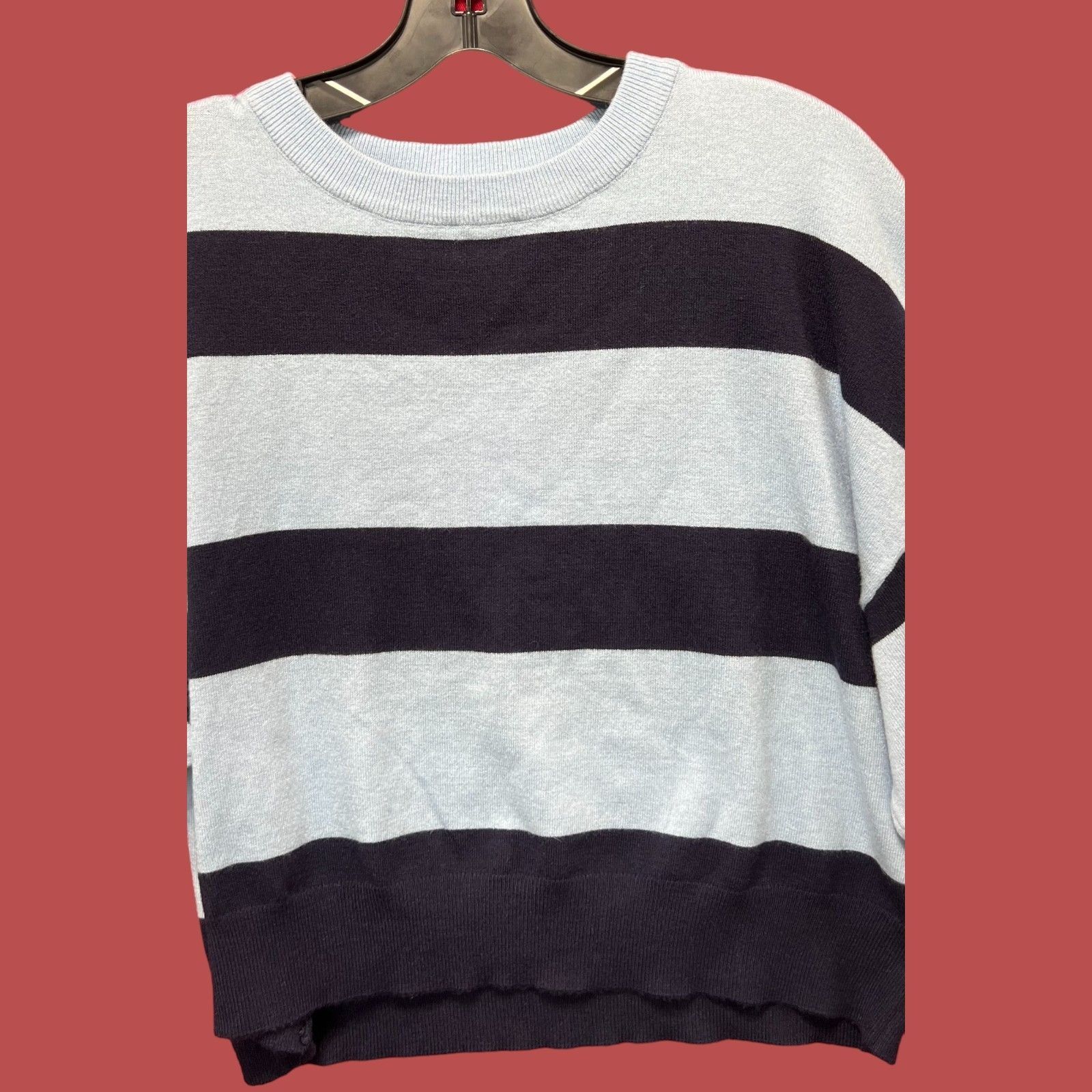 rue21 Rue 21 - Women's Round Neck Long Sleeve Sweater - Light Blue Size L / US 10 / IT 46 - 9 Thumbnail