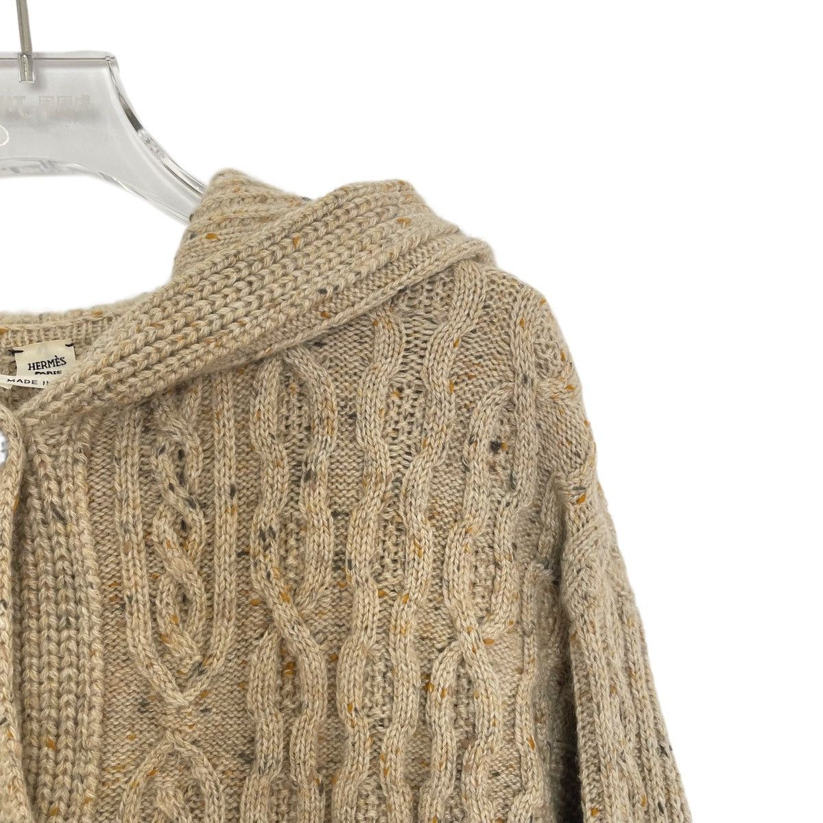 Hermes Hermes Knit Cashmere Hooded Long Sleeve Knit Cardigan K26WX Size XXS / US 00 / IT 34 - 3 Thumbnail