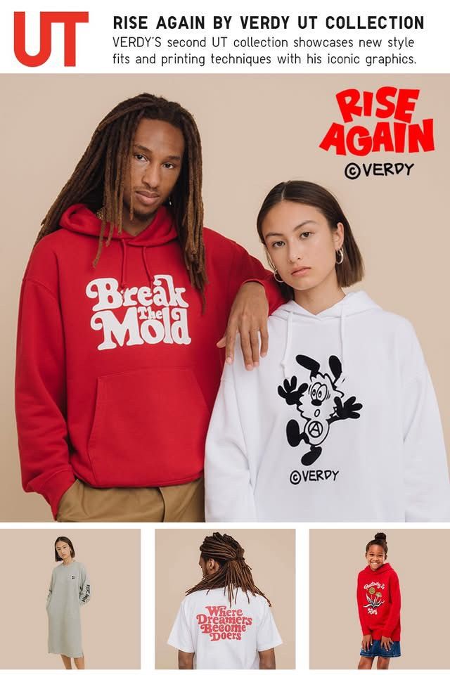 Verdy Uniqlo x Verdy “RISE AGAIN” Oversize Hoodie Size US M / EU 48-50 / 2 - 14 Thumbnail