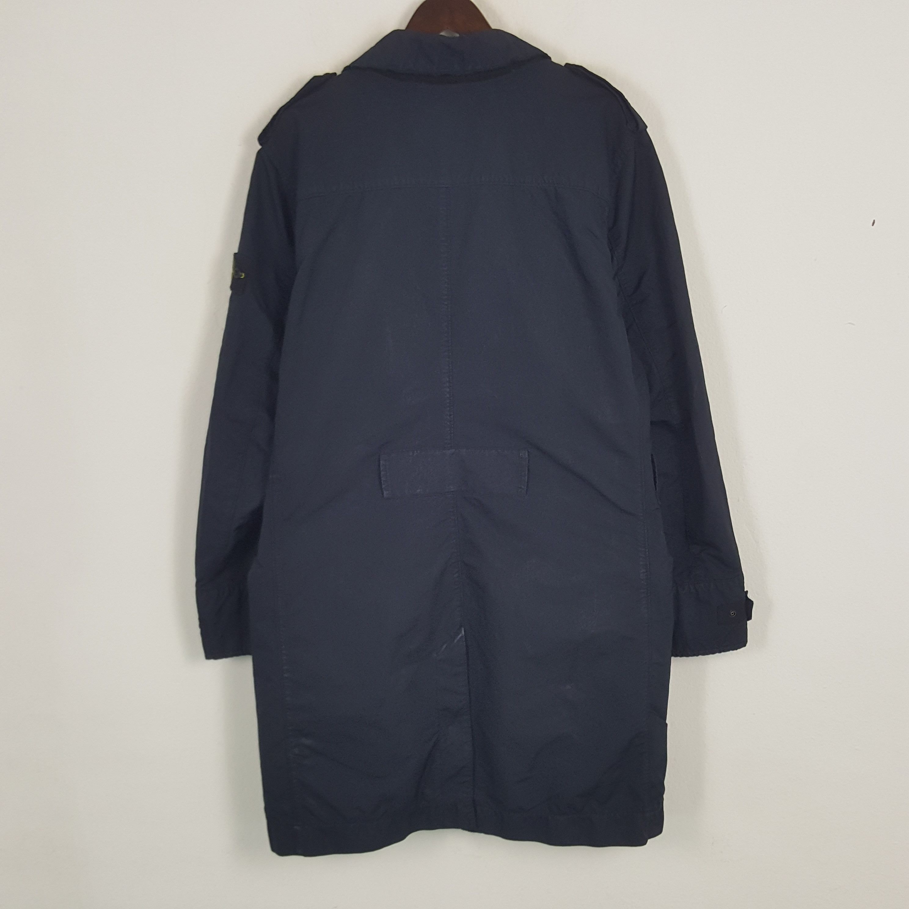 Designer × Stone Island × Vintage Vintage Stone Island Button Up Long Coat Jacket Size US L / EU 52-54 / 3 - 3 Thumbnail