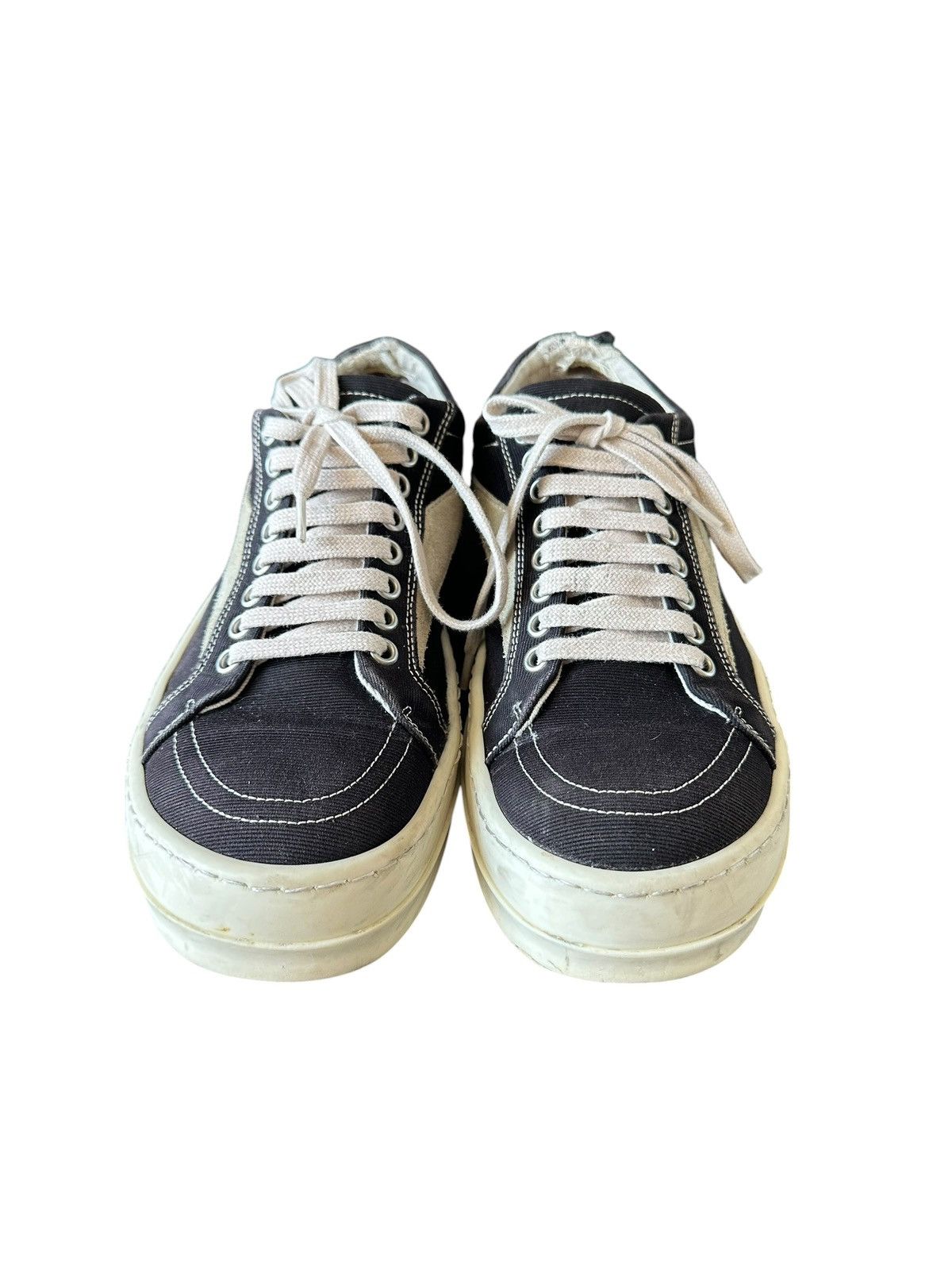 Rick Owens Drkshdw Rick Owens drkshdw Vintage - Vans low Sneakers canvas Black Size US 6.5 / EU 39-40 - 3 Thumbnail