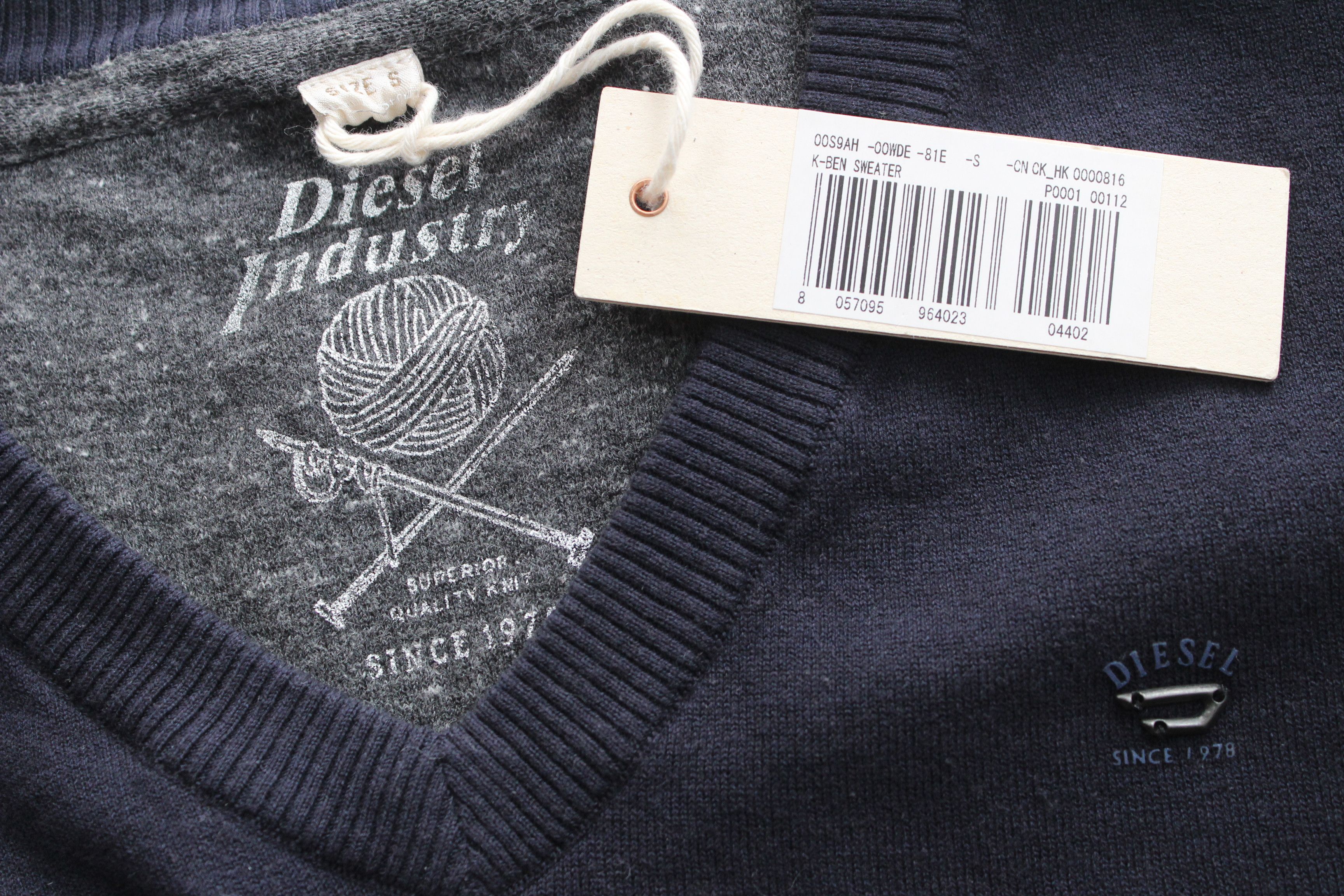 Diesel Diesel Sweater Mens Size S Vintage Rare Hype Size US S / EU 44-46 / 1 - 8 Thumbnail