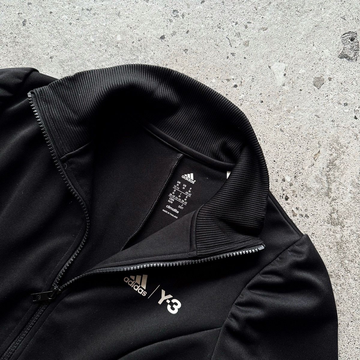 Y-3 Adidas Y-3 Yohji Yamamoto Womens Black Full Zip Track Jacket Size M / US 6-8 / IT 42-44 - 3 Thumbnail