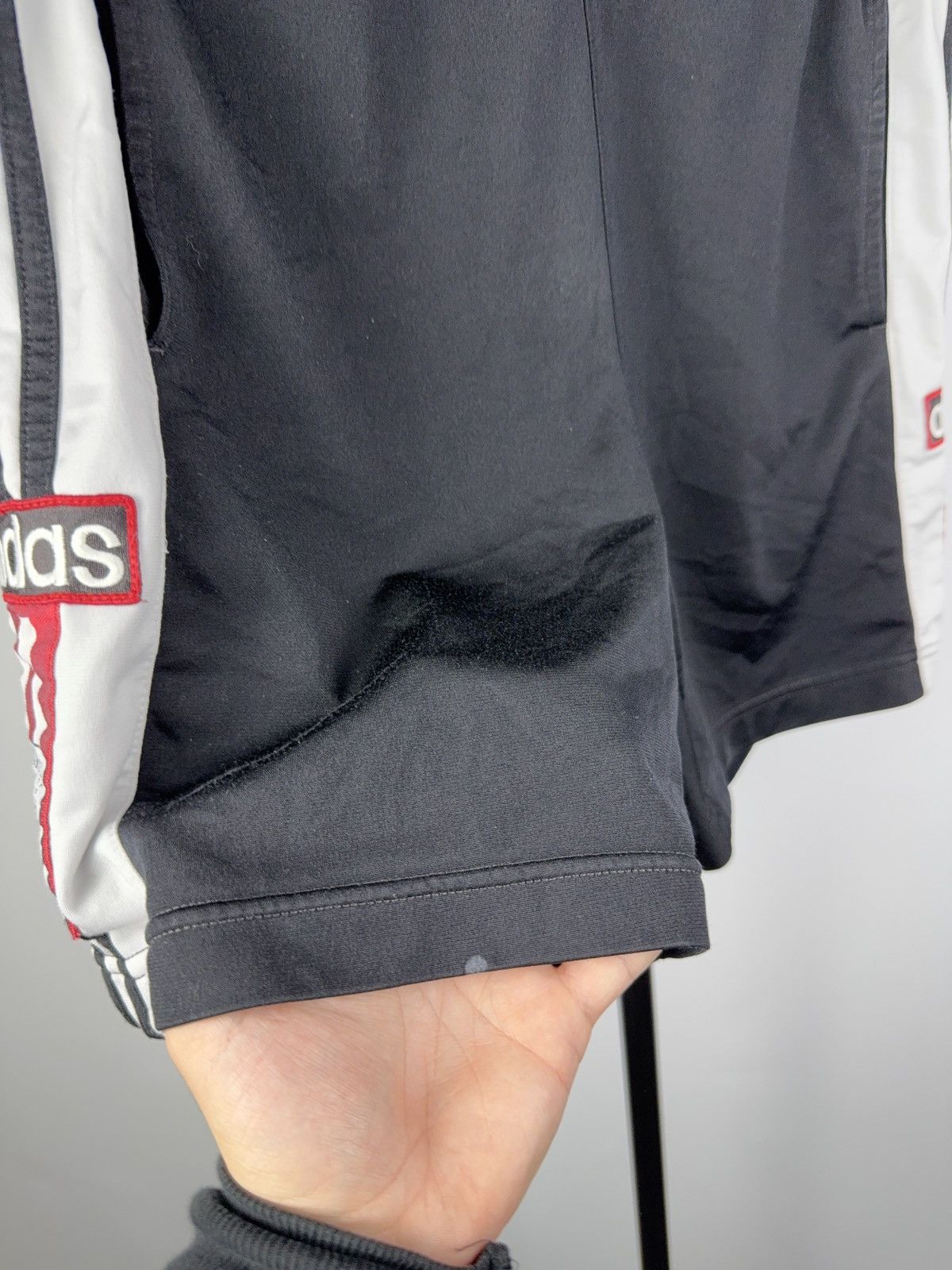 Adidas Vintage 90s Retro Adidas Trefoil Snap Button Track Shorts M Size US 34 / EU 50 - 3 Thumbnail