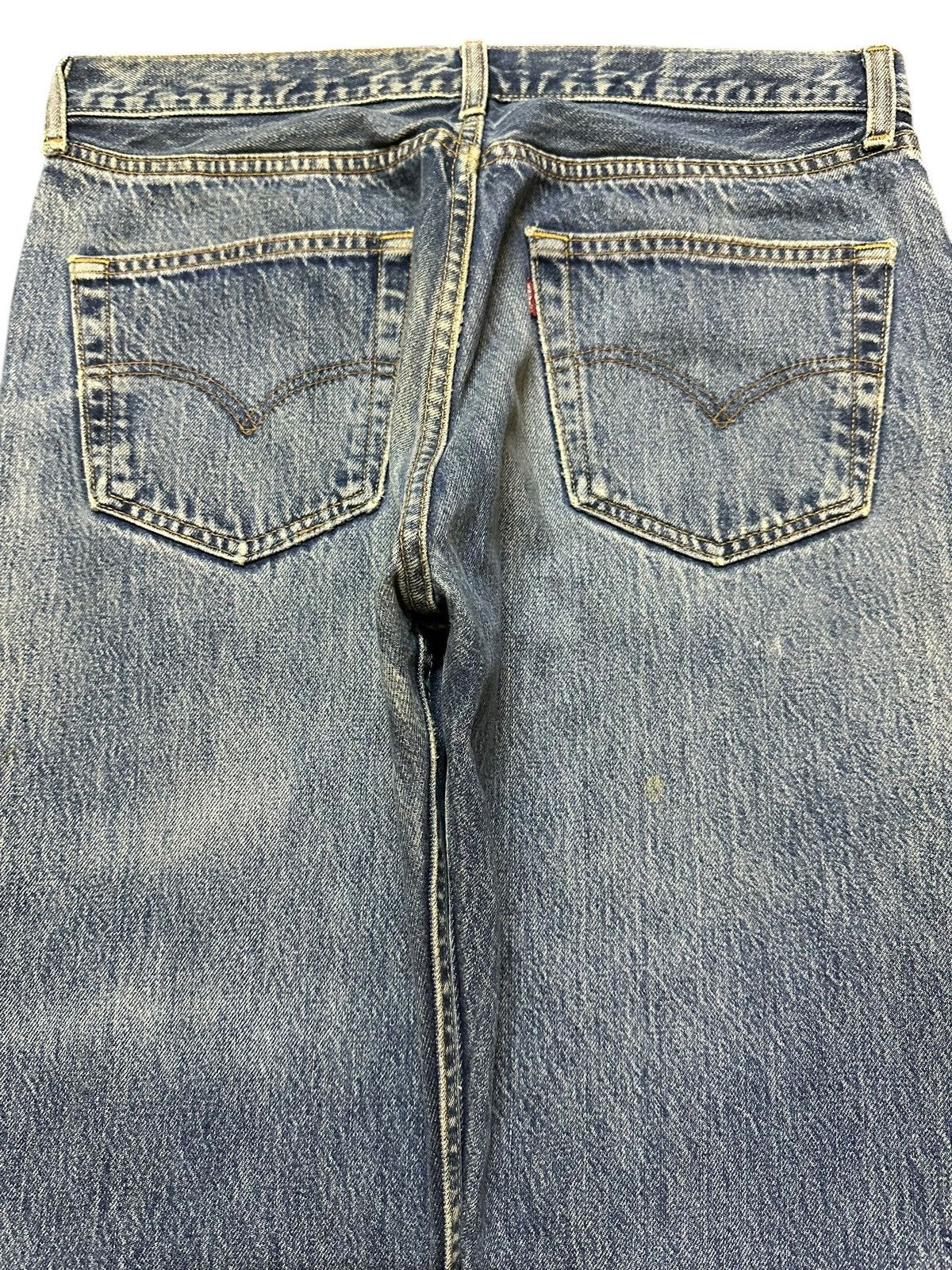 Levi's Vintage 90s Levis 501 Faded Wash Distress Style Loose Jeans Size US 32 / EU 48 - 5 Thumbnail